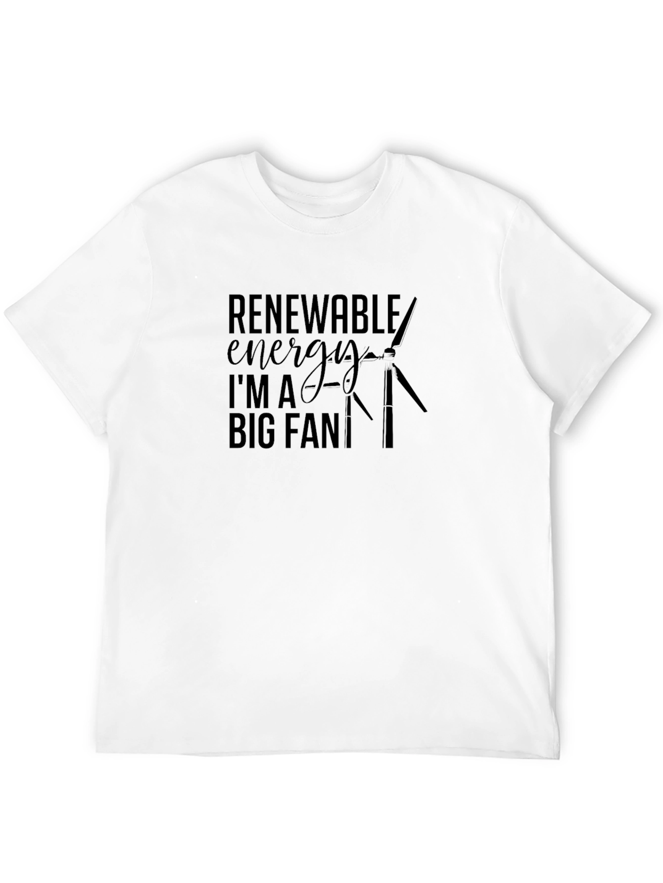 Renewable Energy Big Fan Graphic T-Shirt