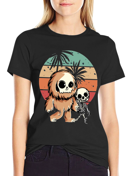 Bigfoot & Skeleton Tee: Beach Vibes