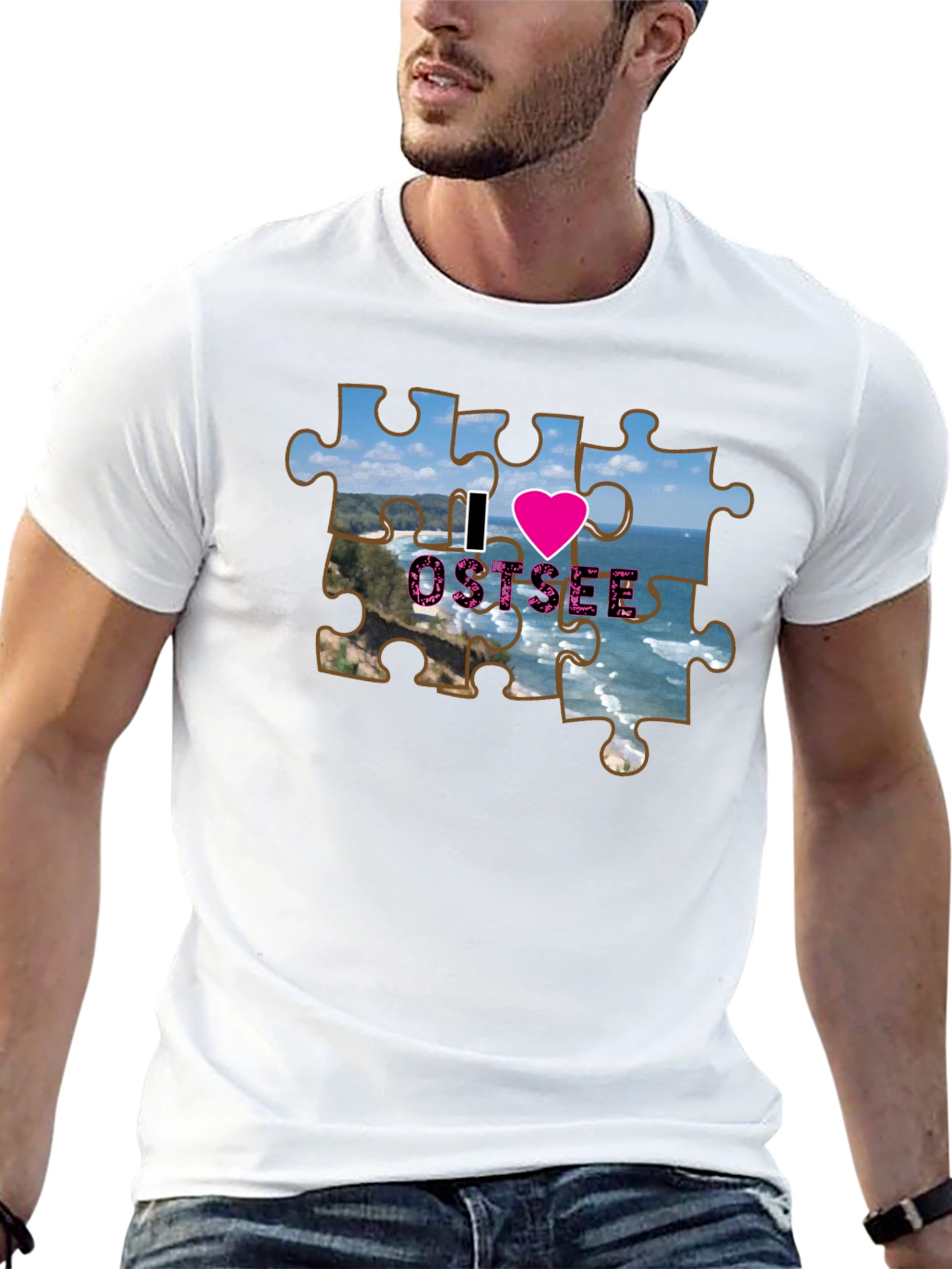 I Love Ostsee Jigsaw Tee