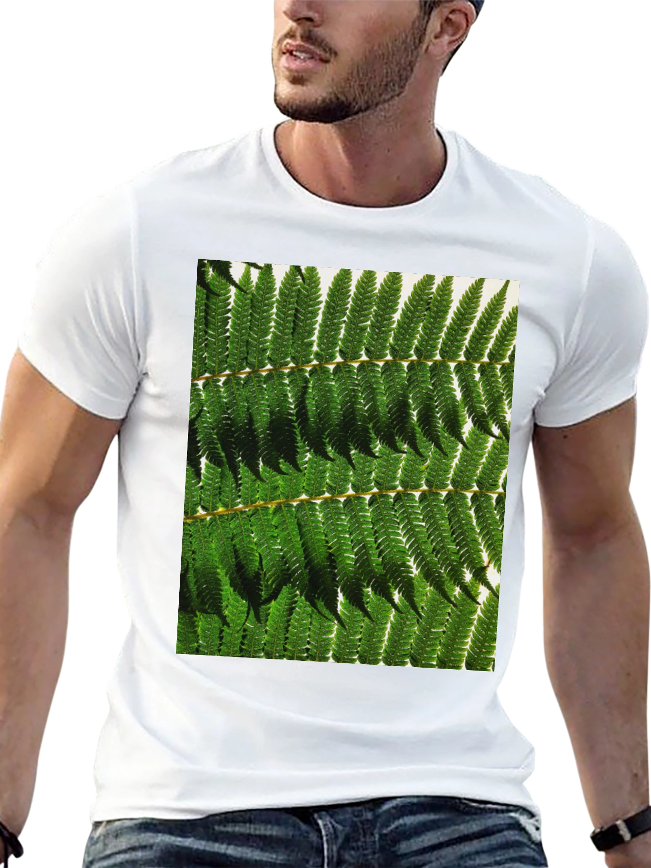 Fern Print Tee - Nature Inspired Design