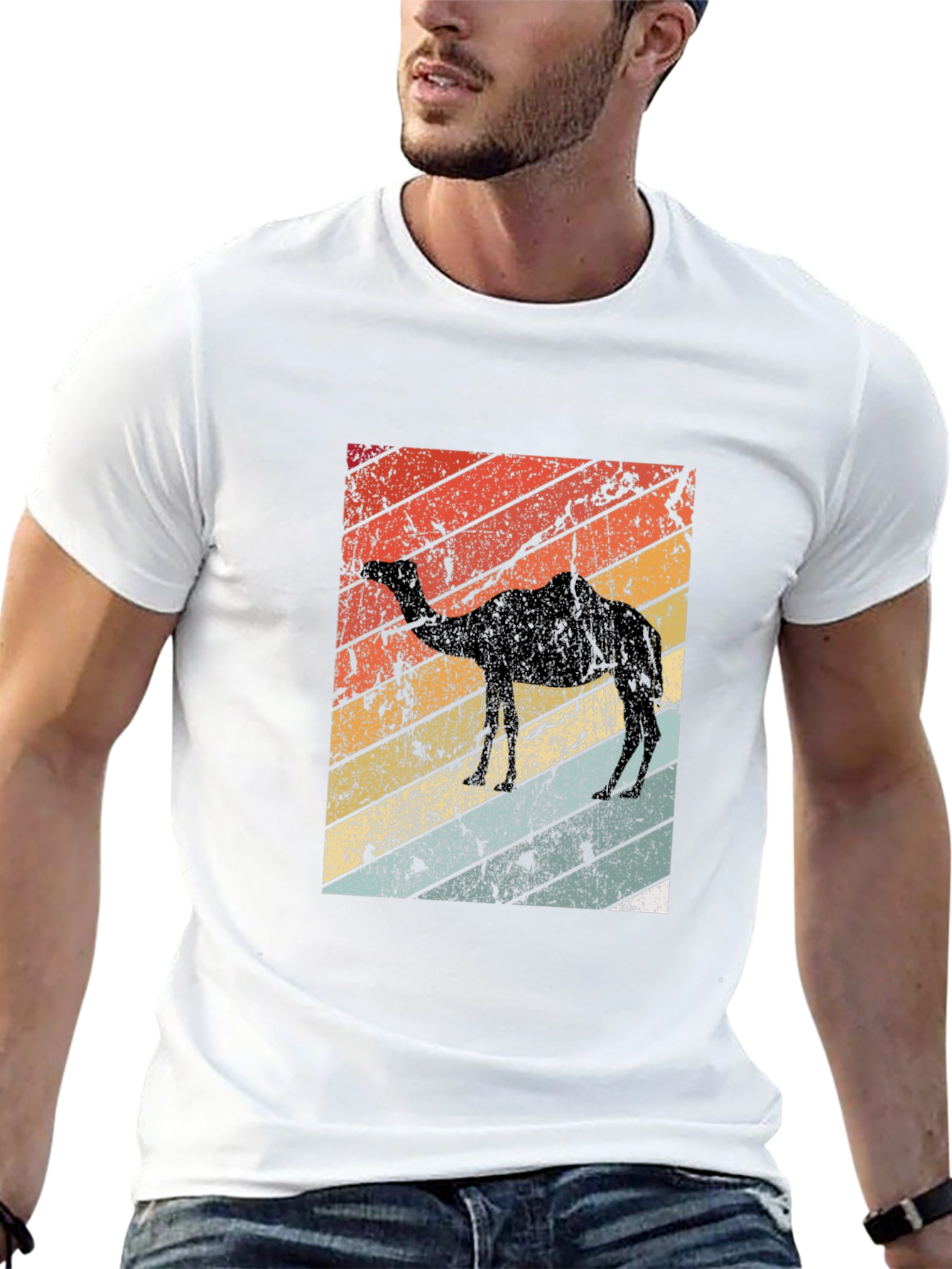 Retro Camel Silhouette T-Shirt