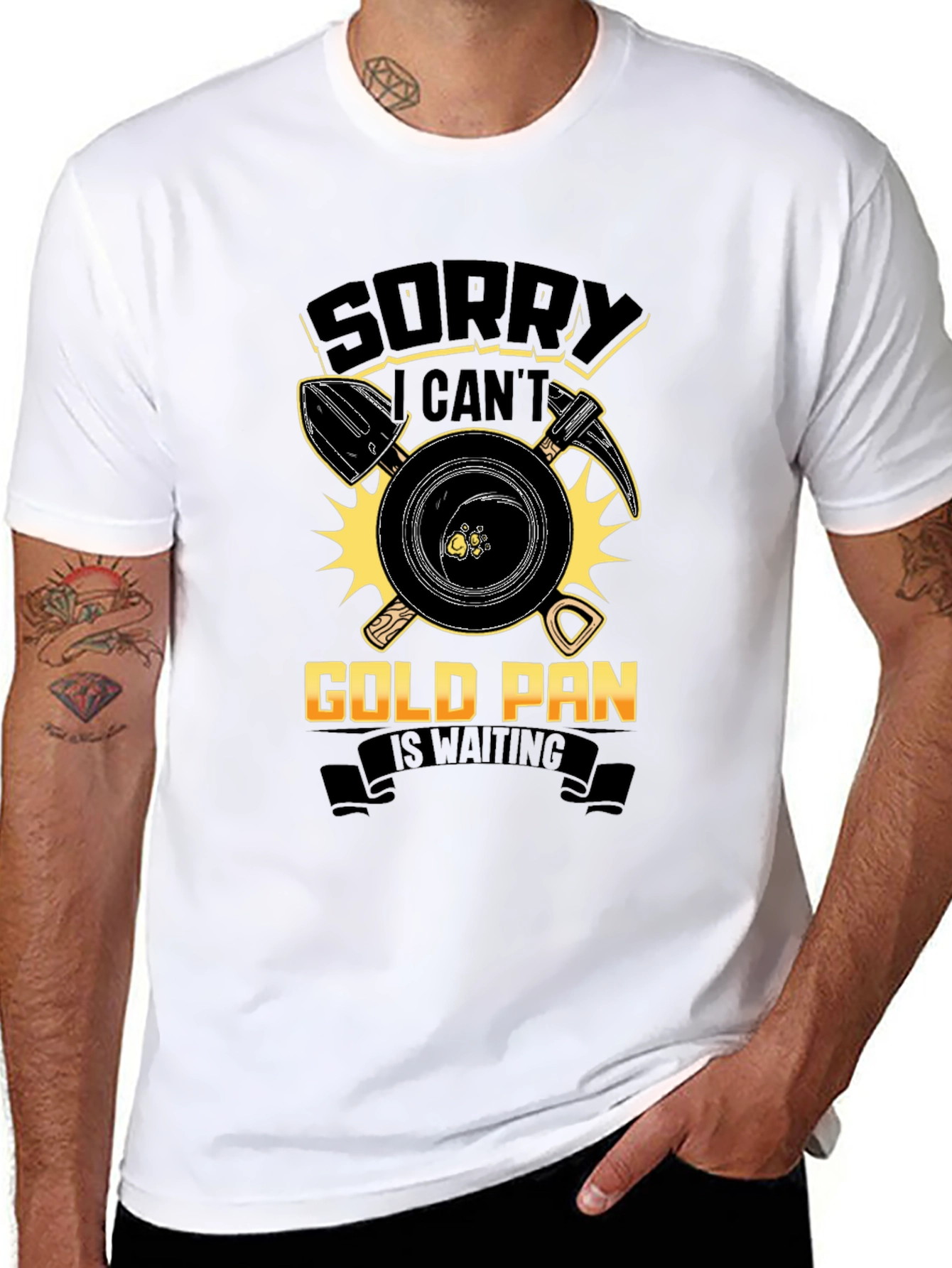 Gold Panning T-Shirt: Sorry Cant Prospecting Apparel