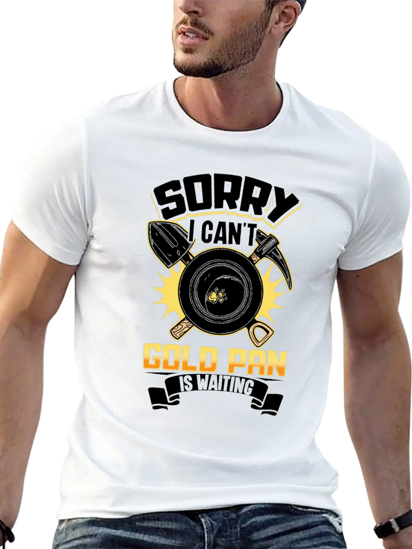 Gold Panning T-Shirt: Sorry Cant Prospecting Apparel