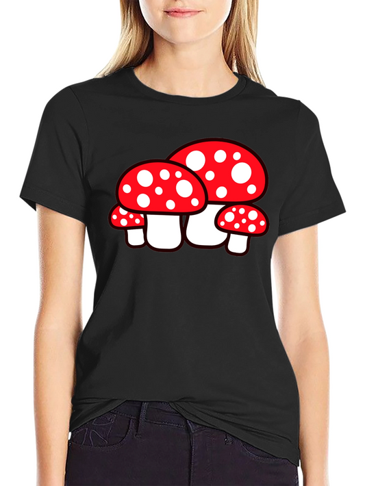 Mushroom Graphic Tee - Funky Style