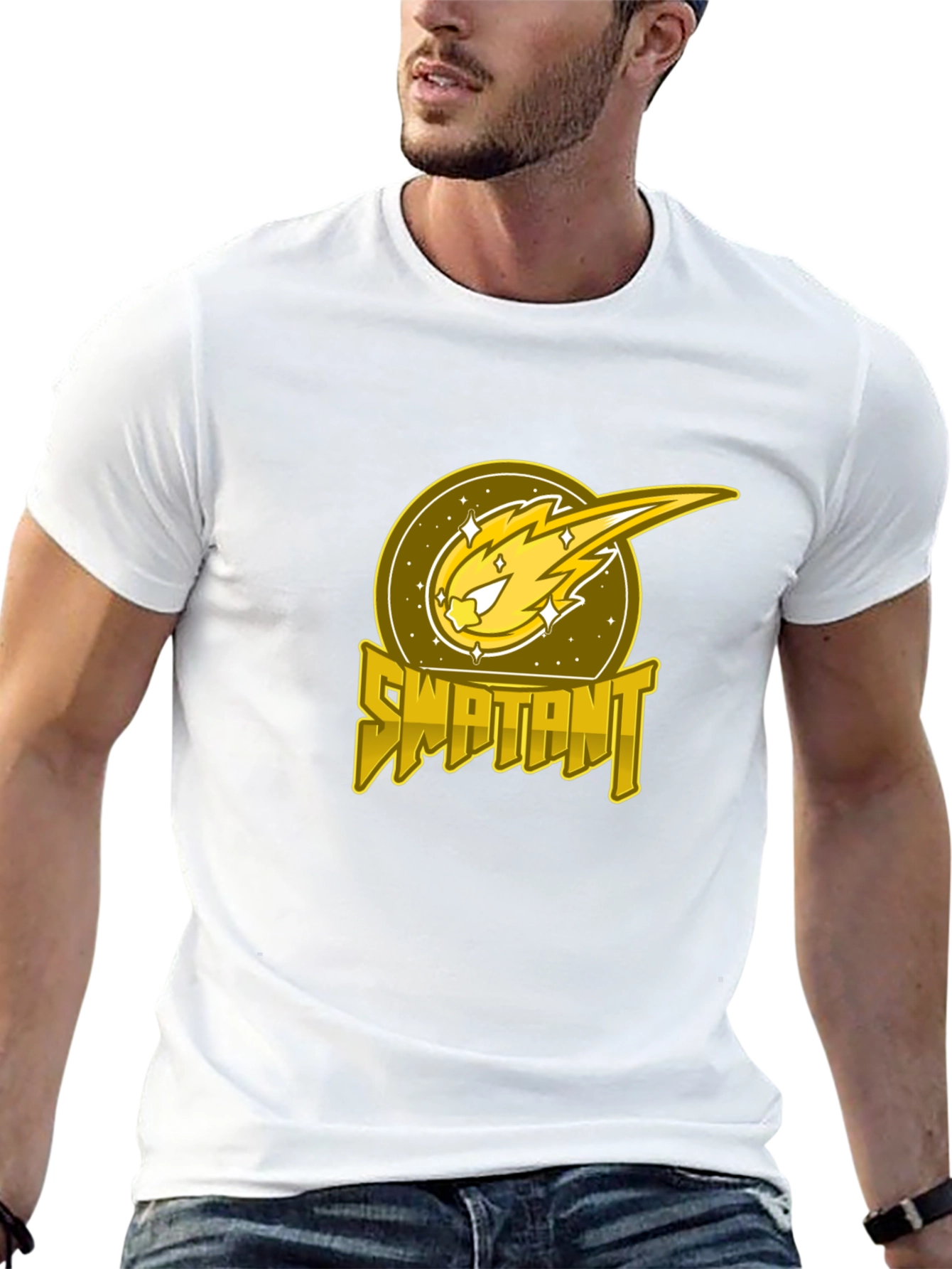 Swaptant Comet Graphic Black T-Shirt