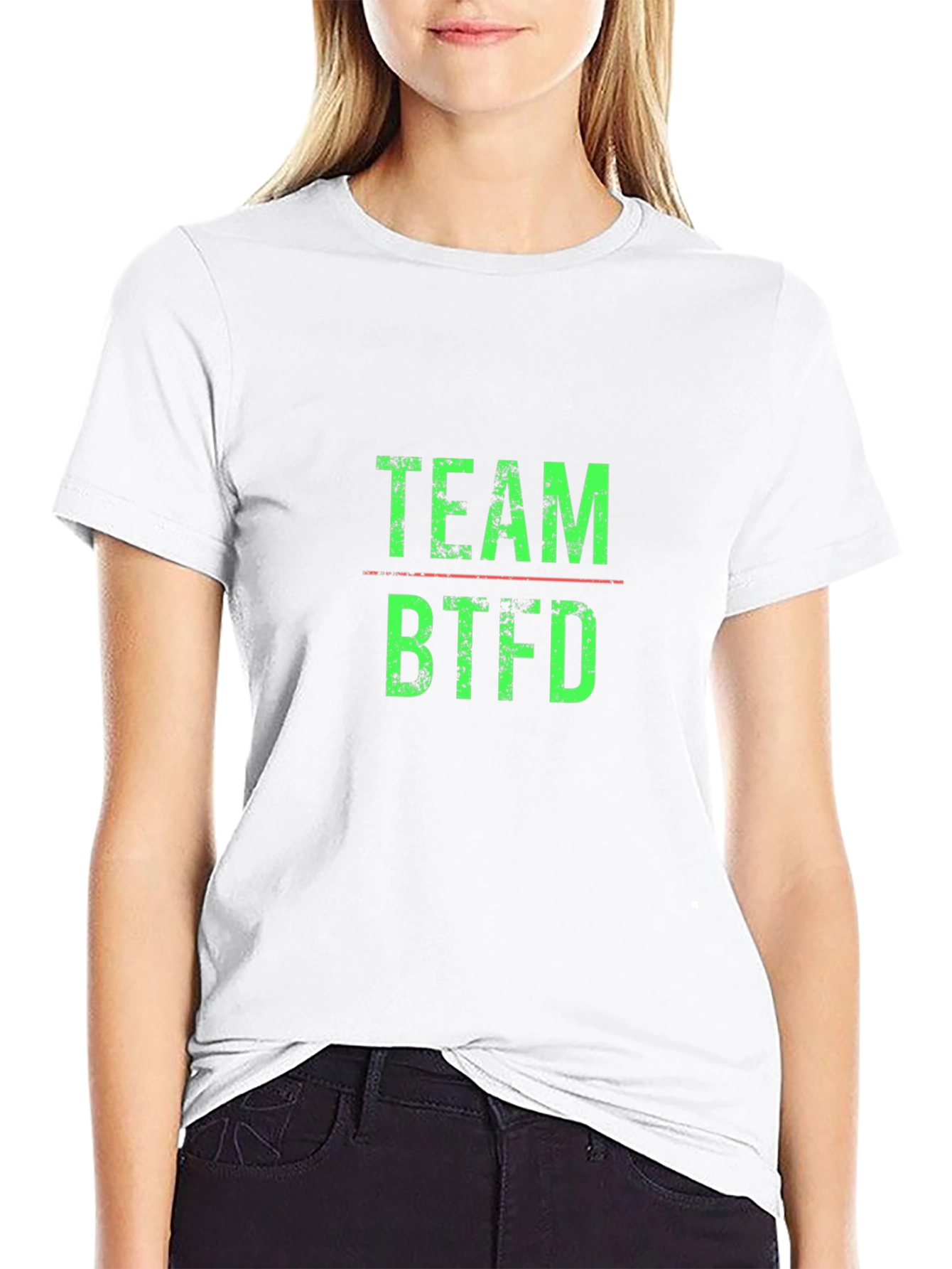 Team BTFD Graphic Tee - Trendy Black T-Shirt