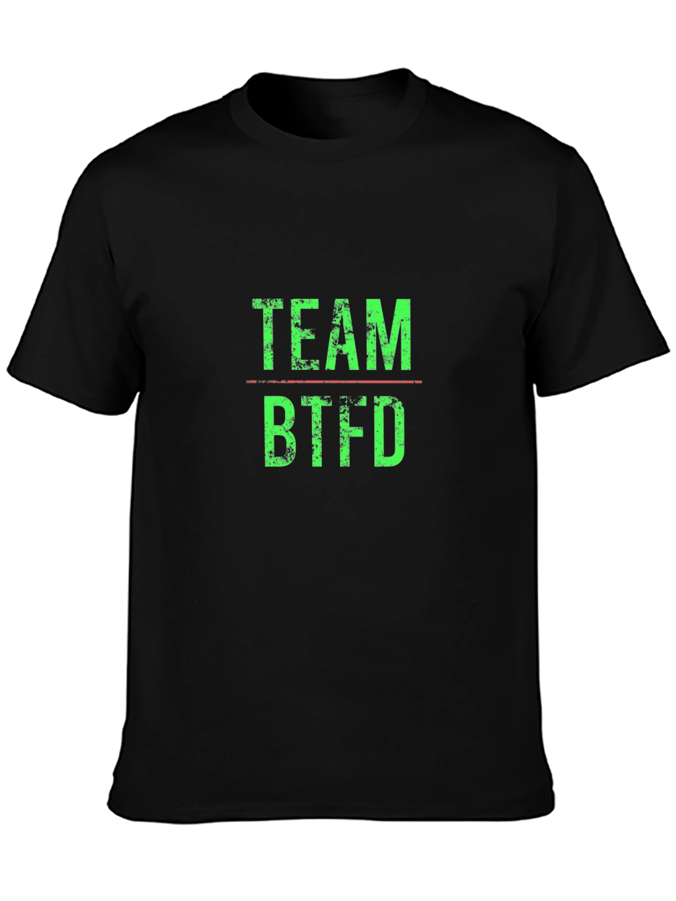 Team BTFD Graphic Tee - Trendy Black T-Shirt