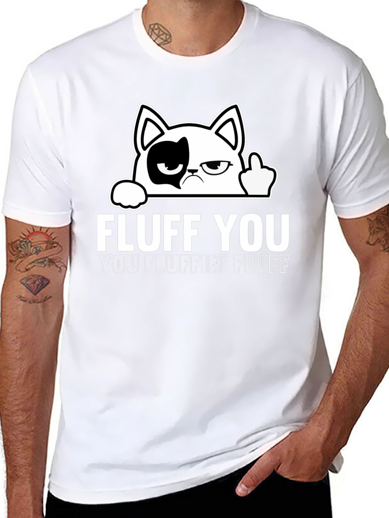 Fluff You Cat T-Shirt - Funny Graphic Tee