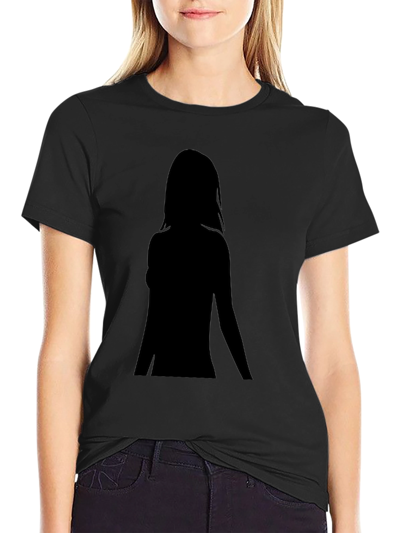 Silhouette Graphic Black T-Shirt - Unisex