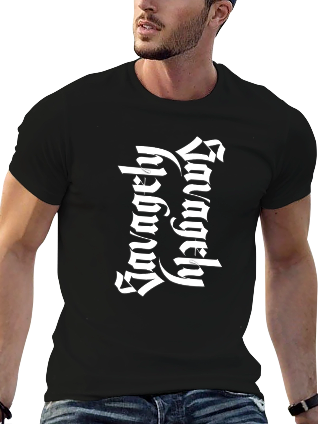 Savage Ugly Funny Graphic T-Shirt - Black