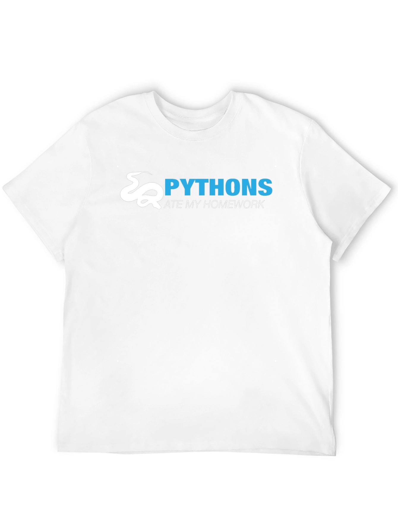 Python Ate My Homework Black T-Shirt