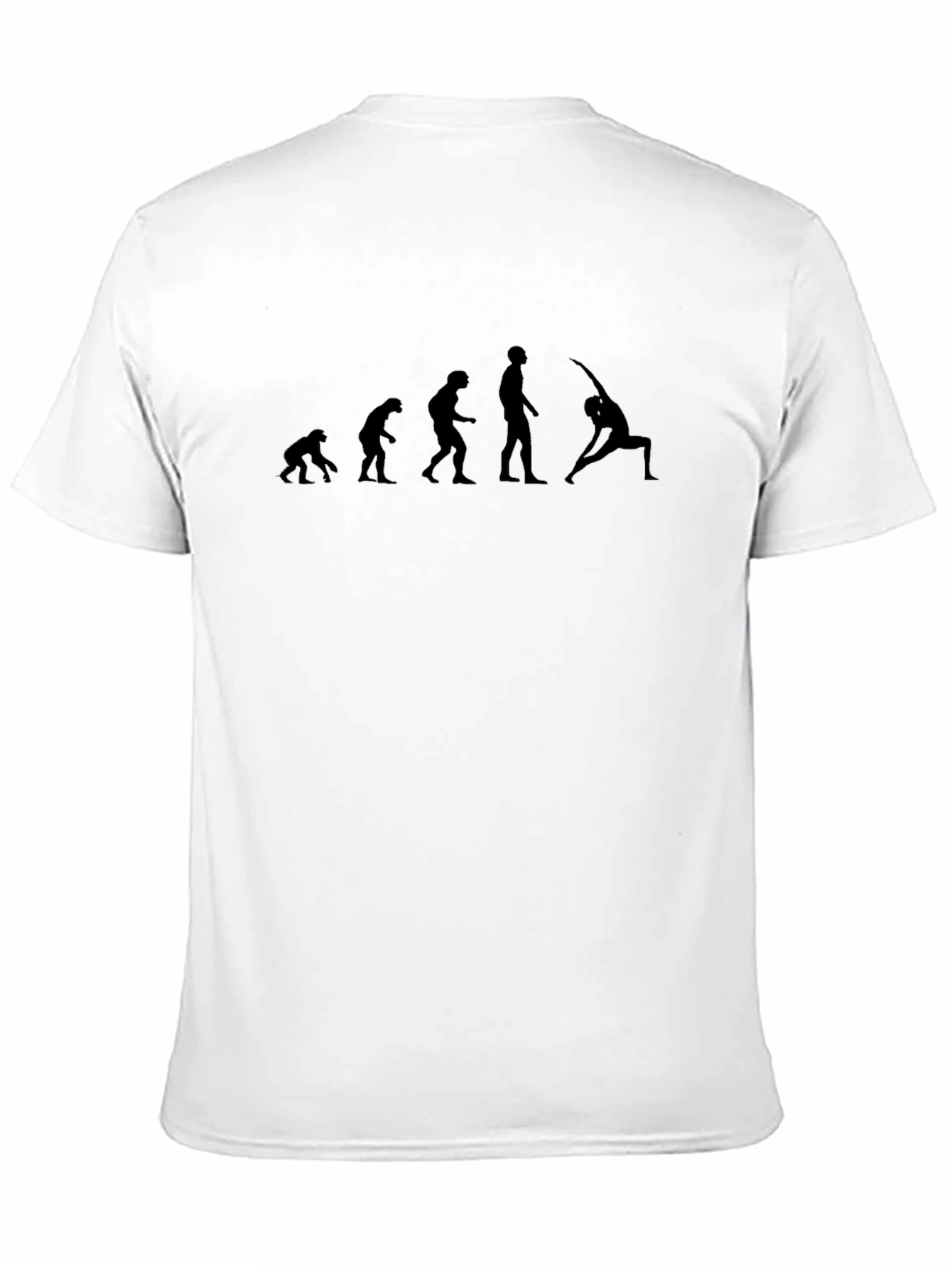 Yoga Evolution T-Shirt: Mens Black Graphic Tee