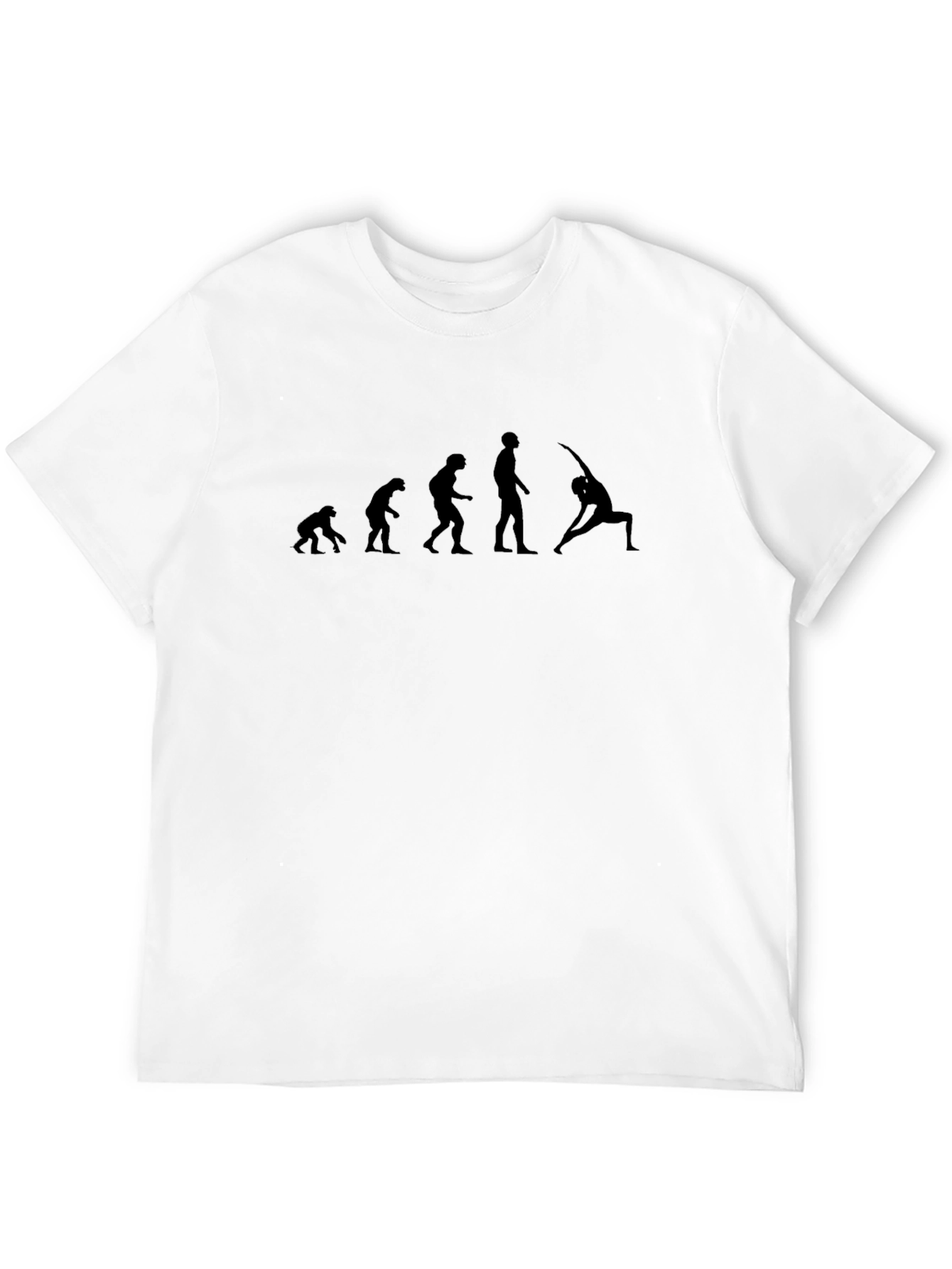 Yoga Evolution T-Shirt: Mens Black Graphic Tee