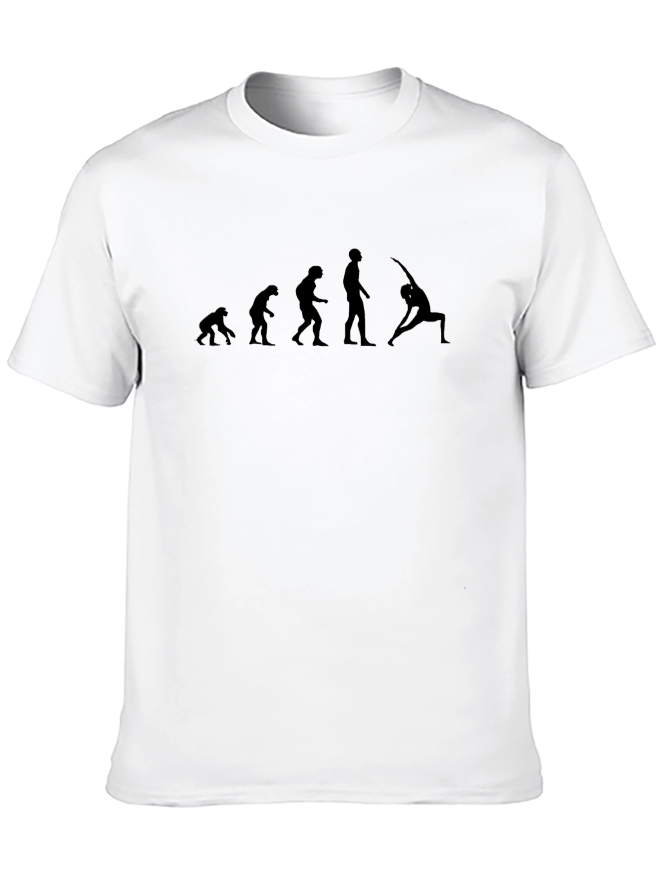 Yoga Evolution T-Shirt: Mens Black Graphic Tee