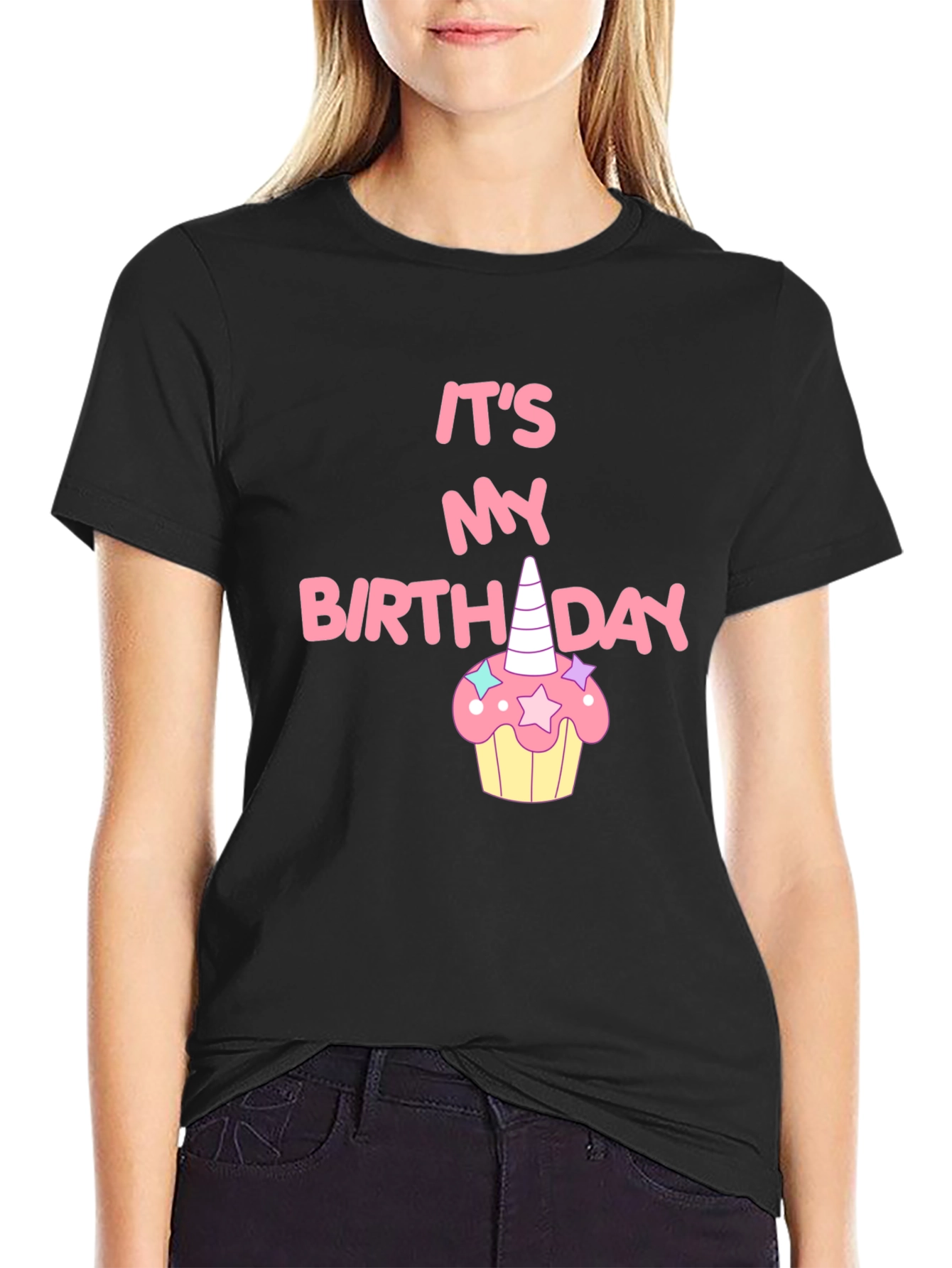 Its My Birthday Unicorn Cupcake T-Shirt