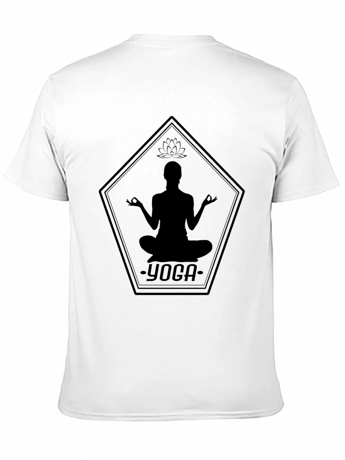 Yoga Silhouette Black T-Shirt