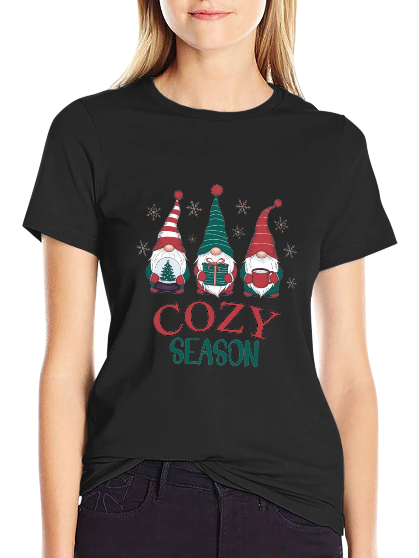 Cozy Season Gnome T-Shirt - Holiday Apparel