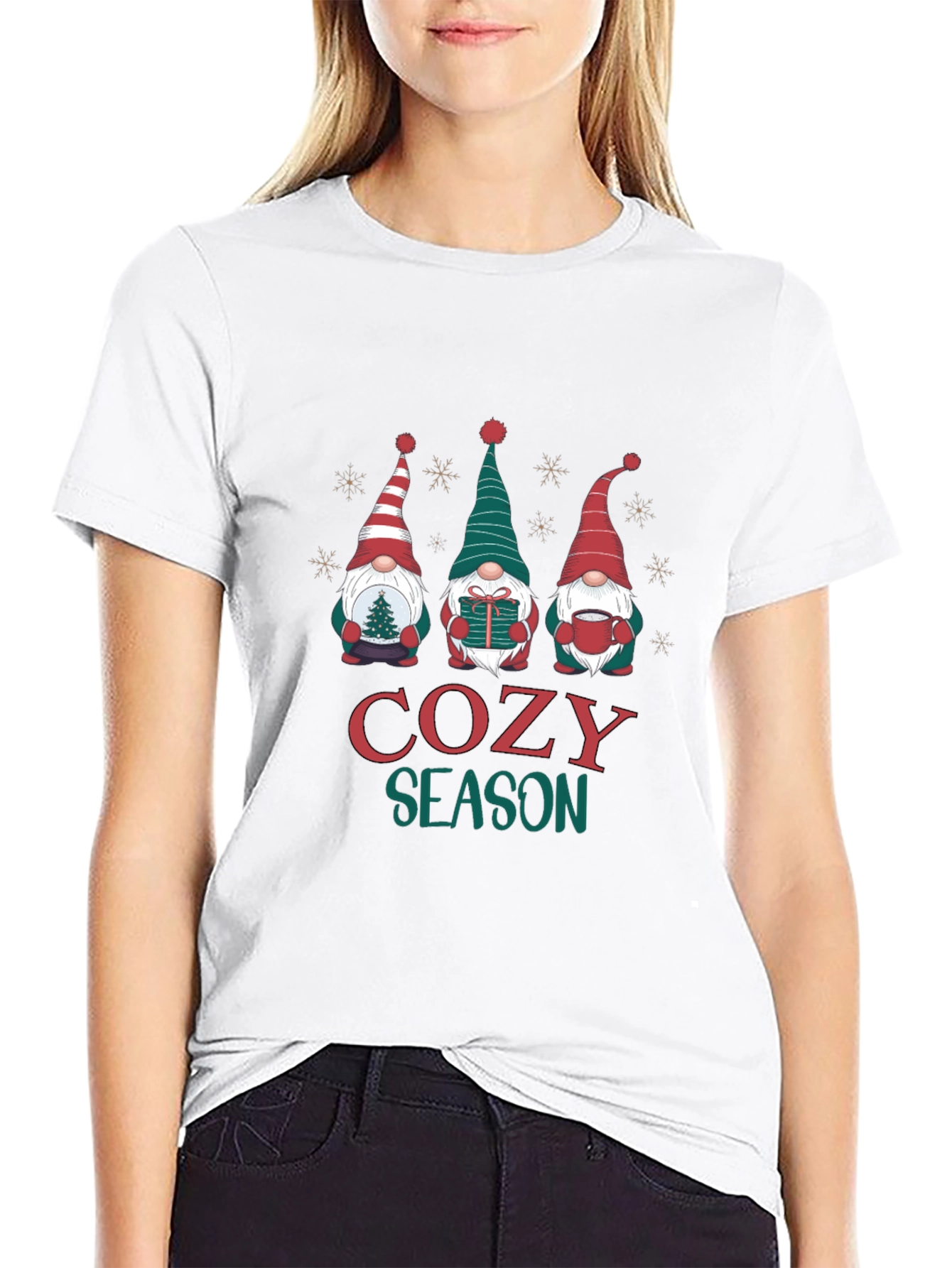 Cozy Season Gnome T-Shirt - Holiday Apparel