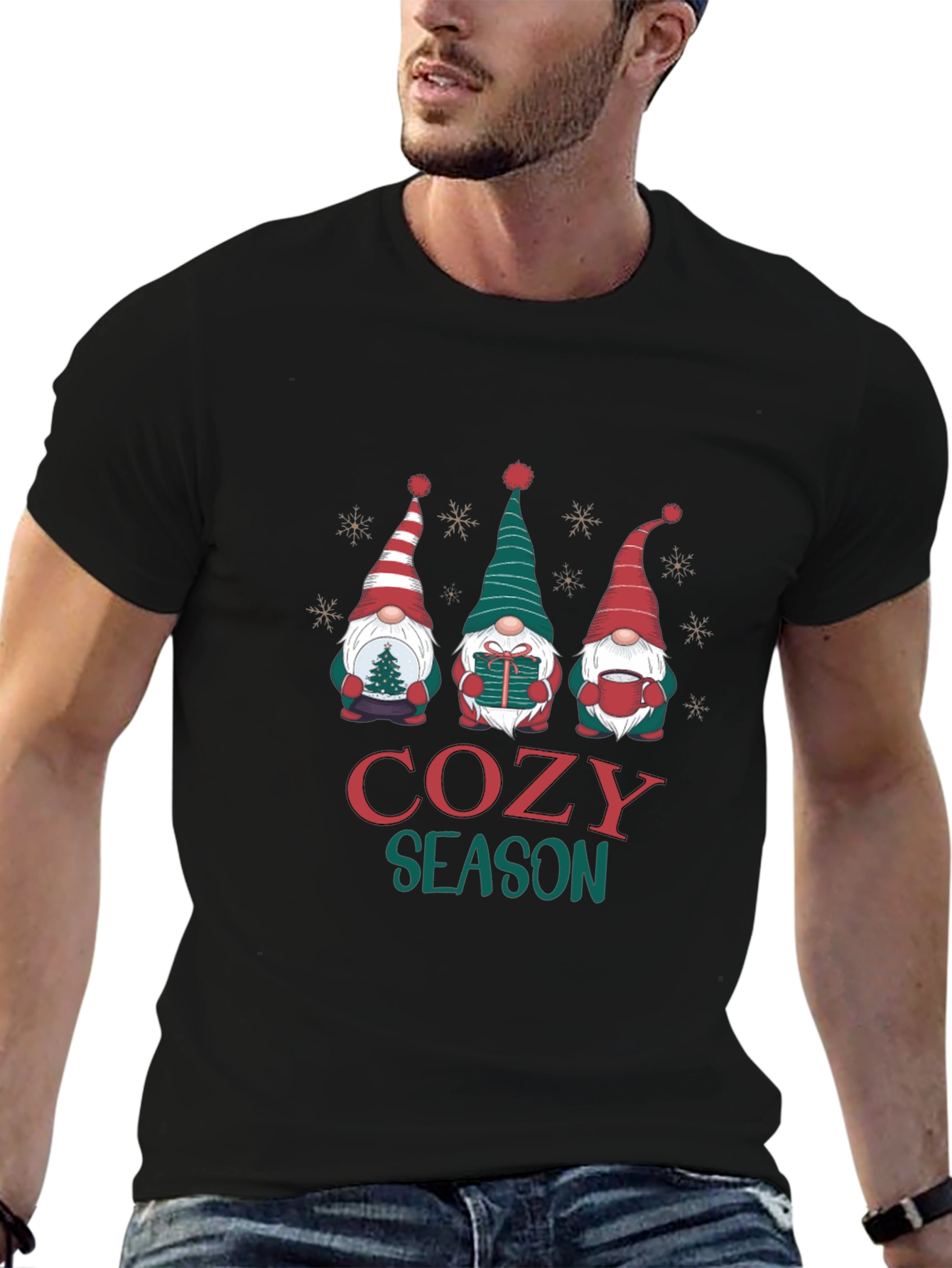 Cozy Season Gnome T-Shirt - Holiday Apparel