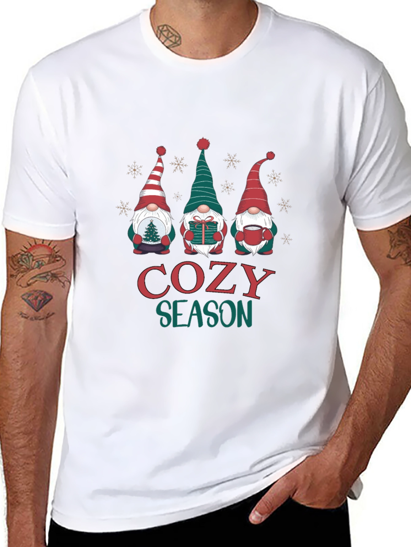 Cozy Season Gnome T-Shirt - Holiday Apparel