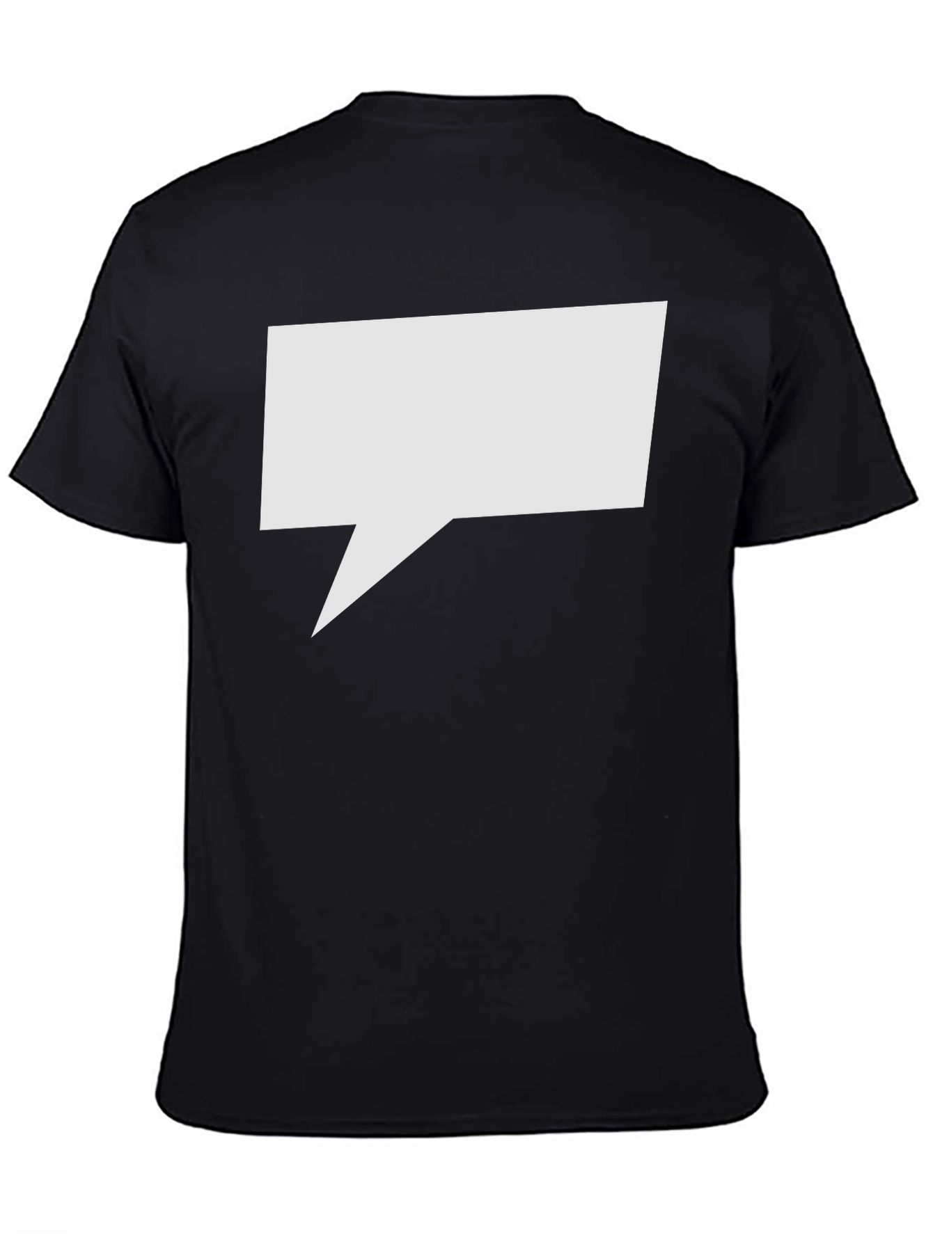 Speech Bubble Graphic Tee - Black