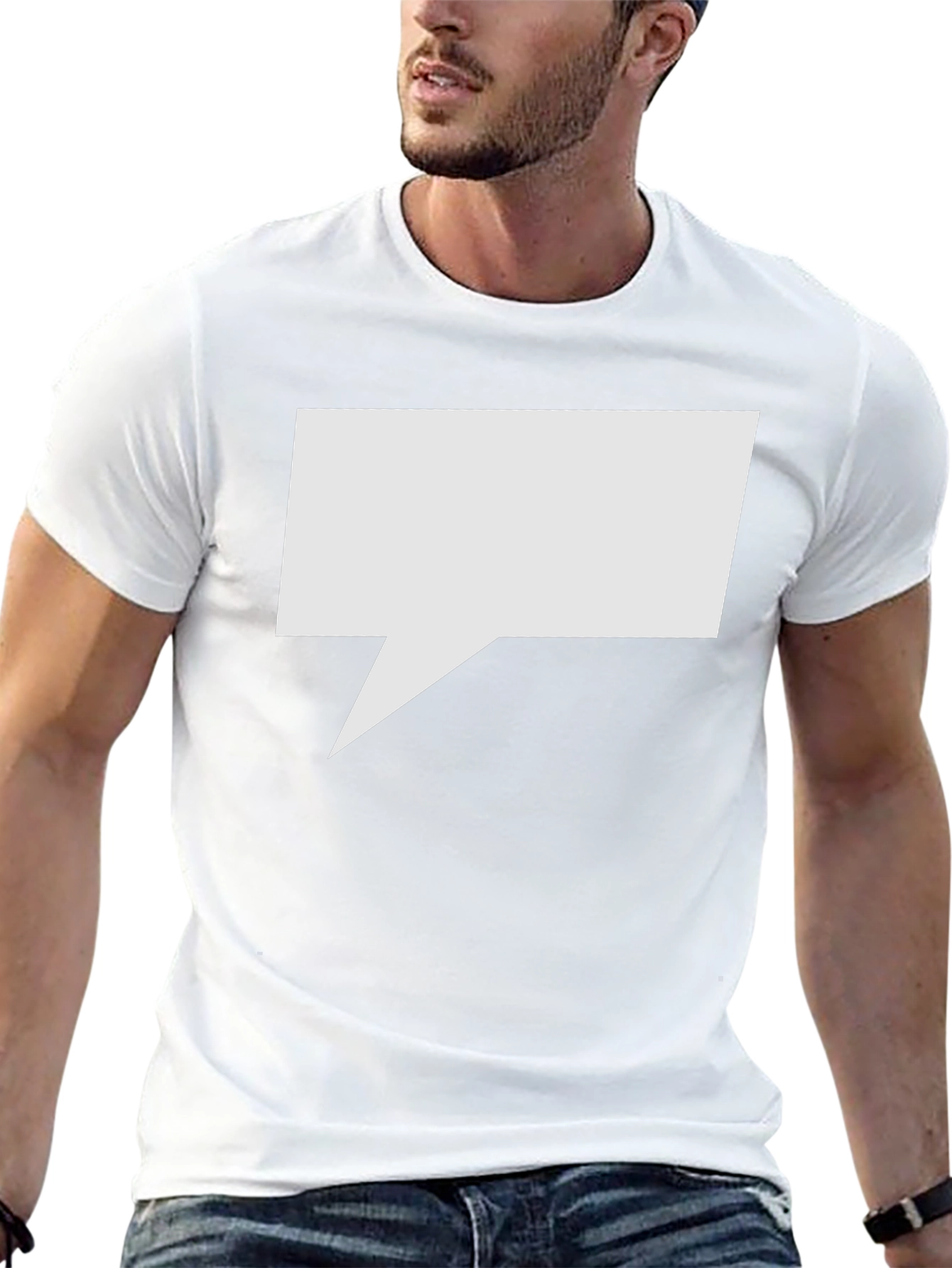Speech Bubble Graphic Tee - Black