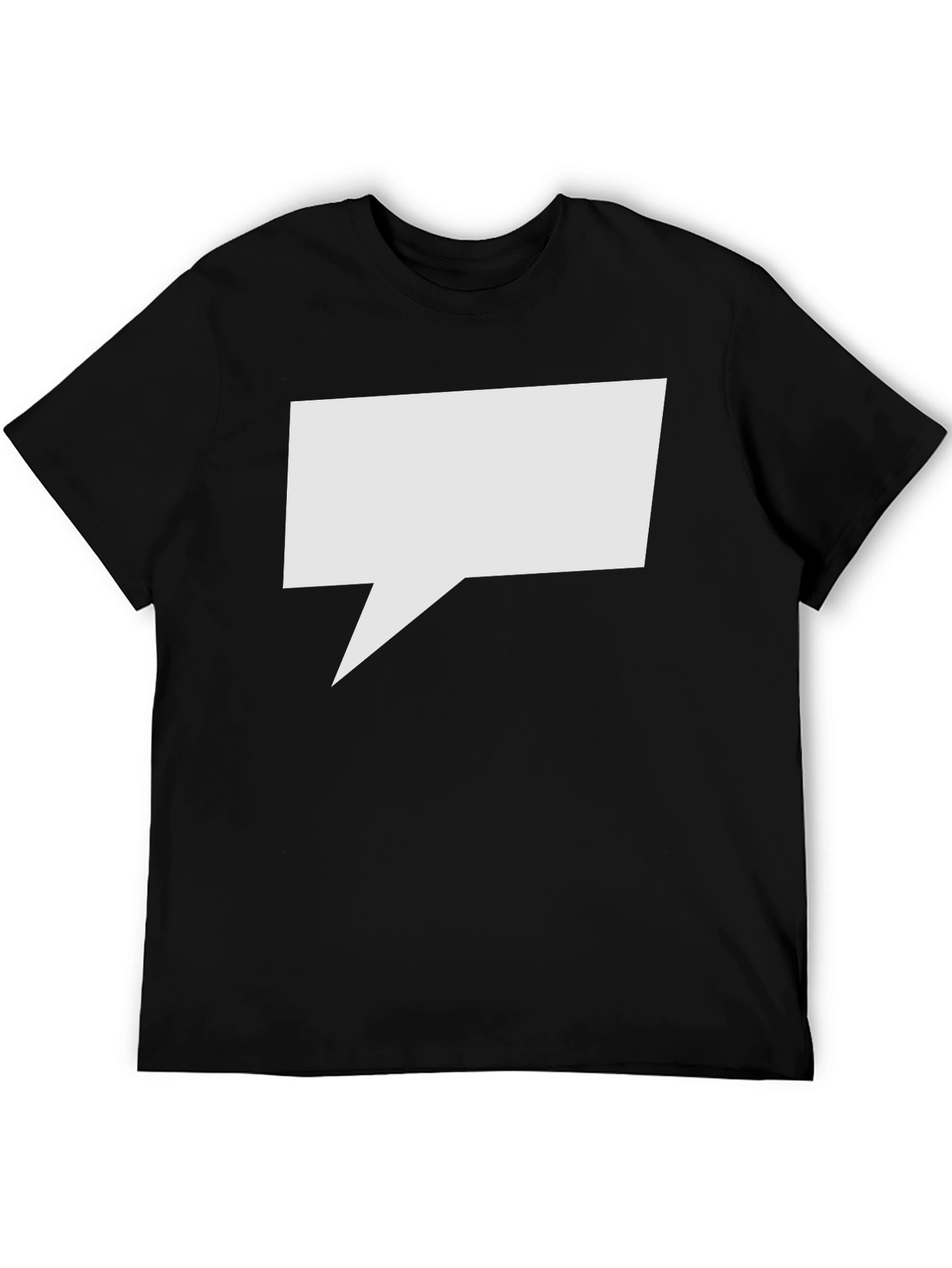 Speech Bubble Graphic Tee - Black