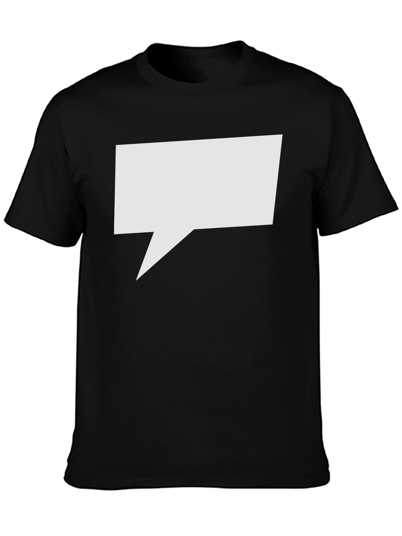 Speech Bubble Graphic Tee - Black