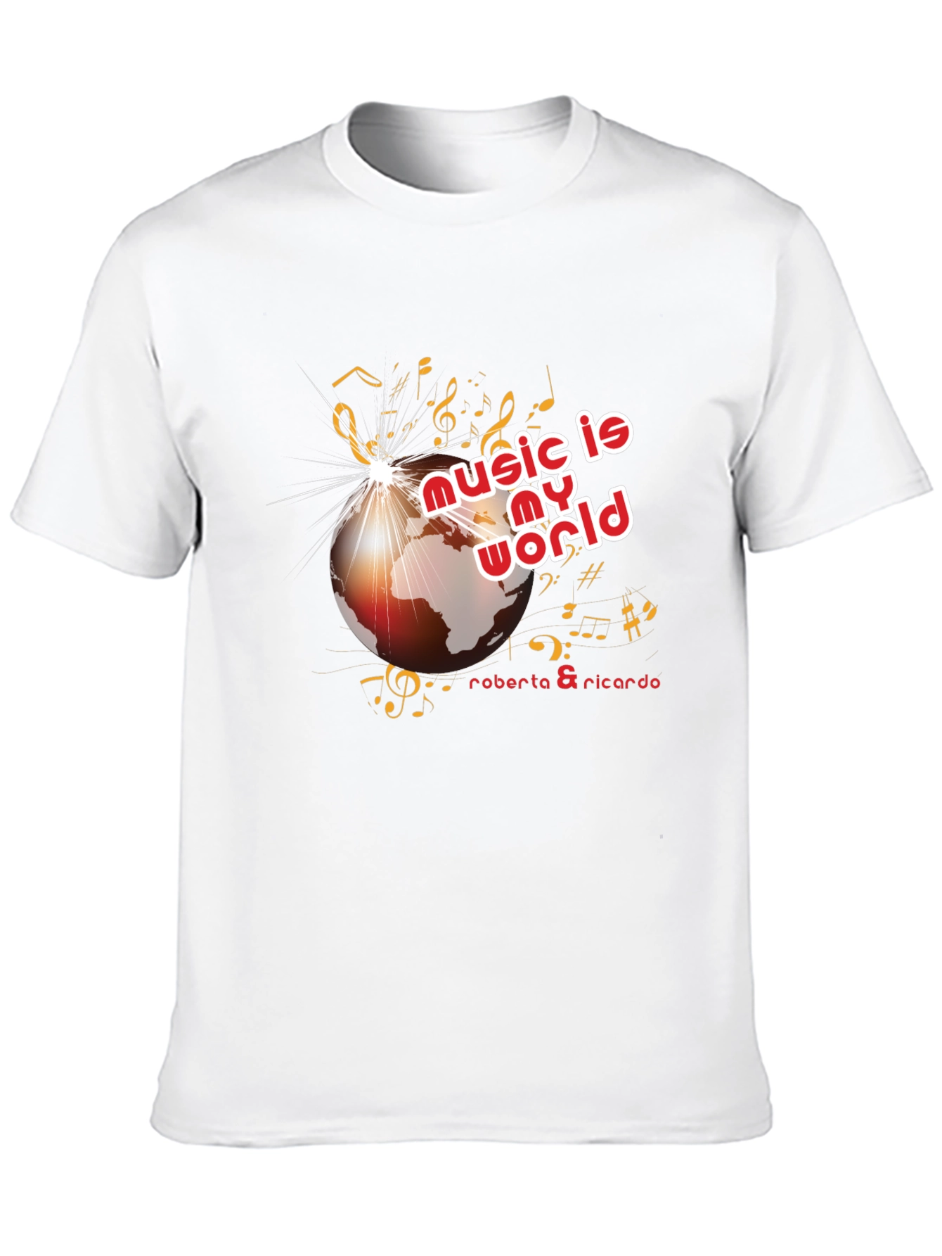 Music is My World Black Graphic Tee