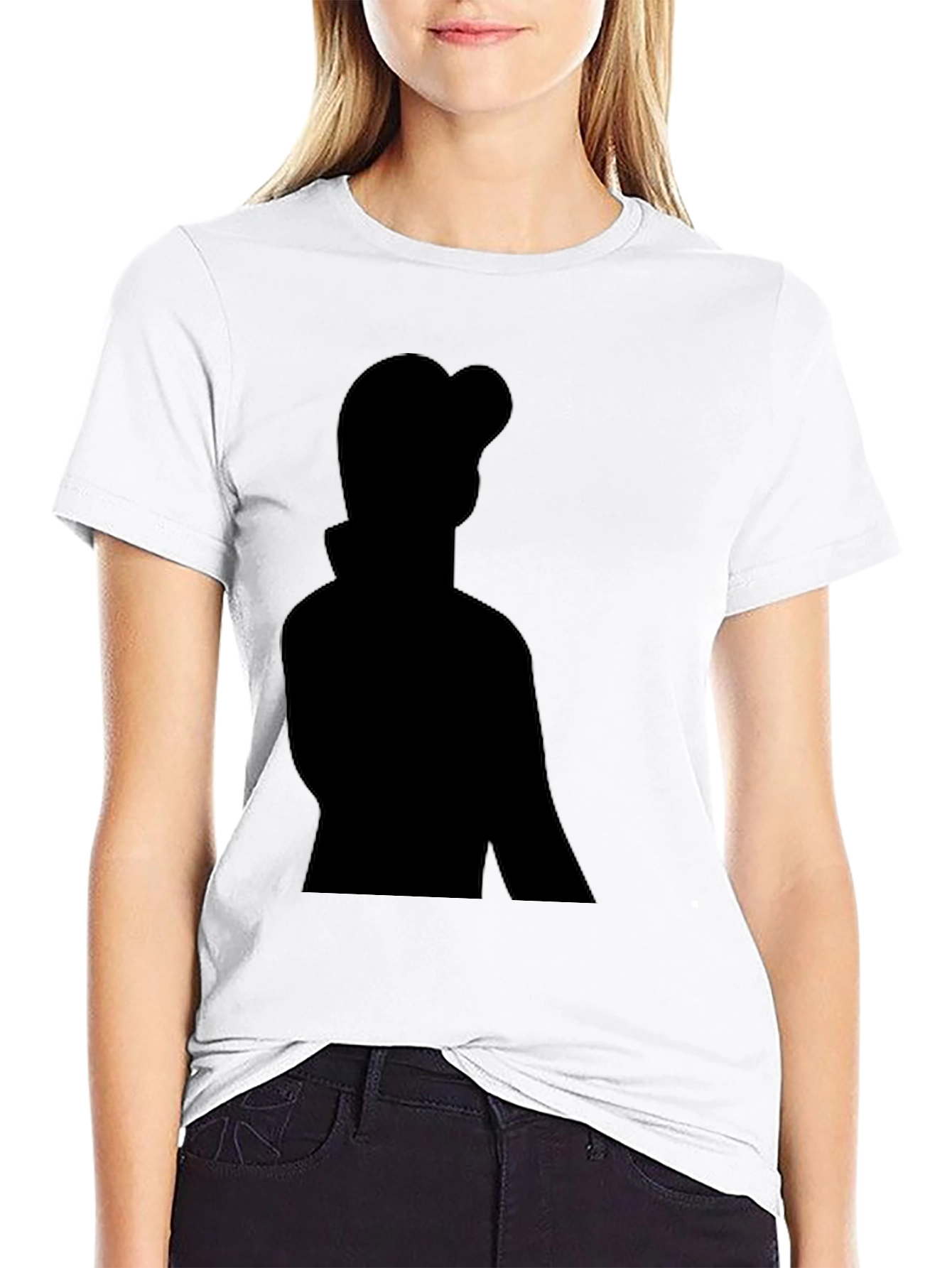 Black Silhouette Graphic Tee - Stylish Casual Wear