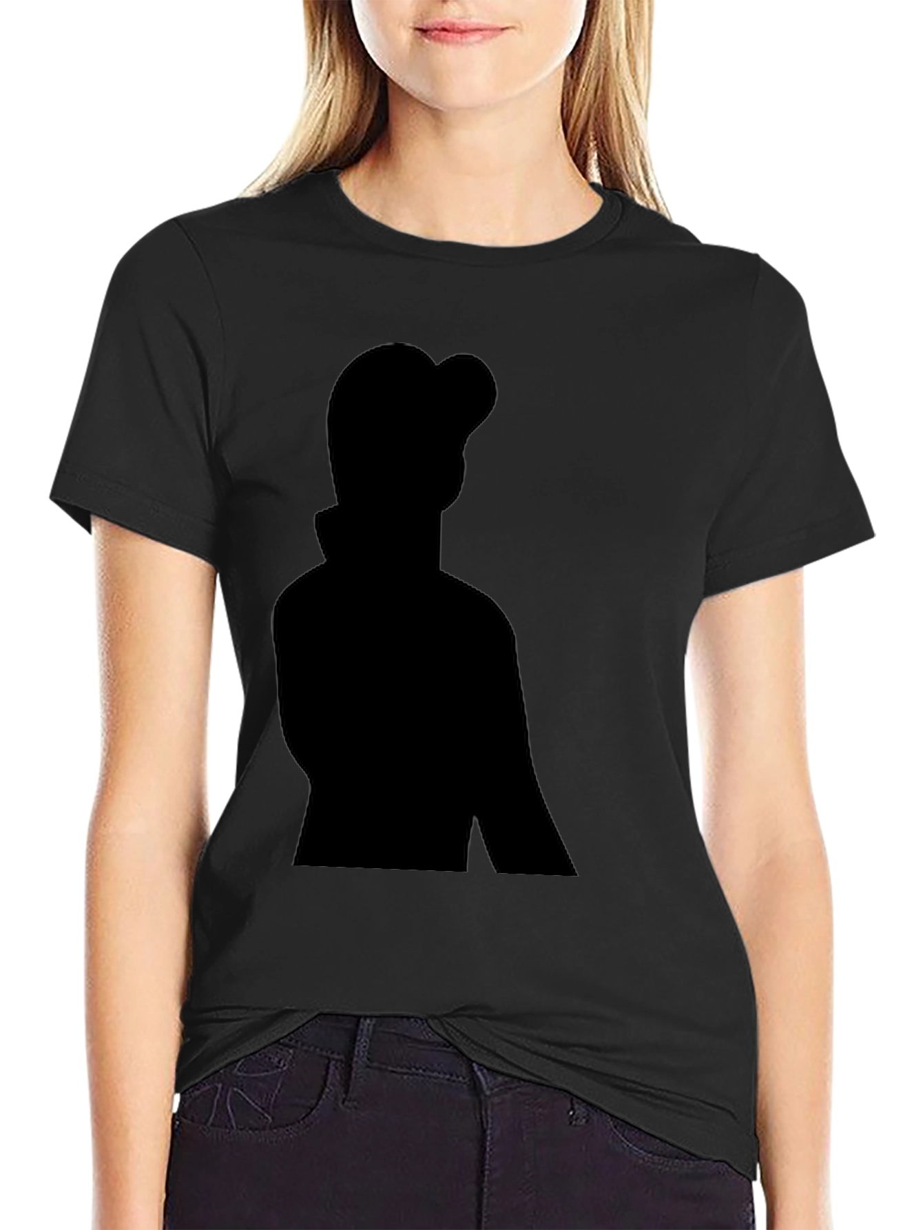 Black Silhouette Graphic Tee - Stylish Casual Wear