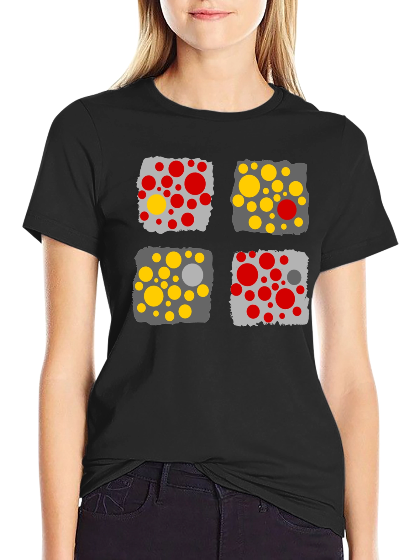 Modern Abstract Graphic Print Mens T-Shirt