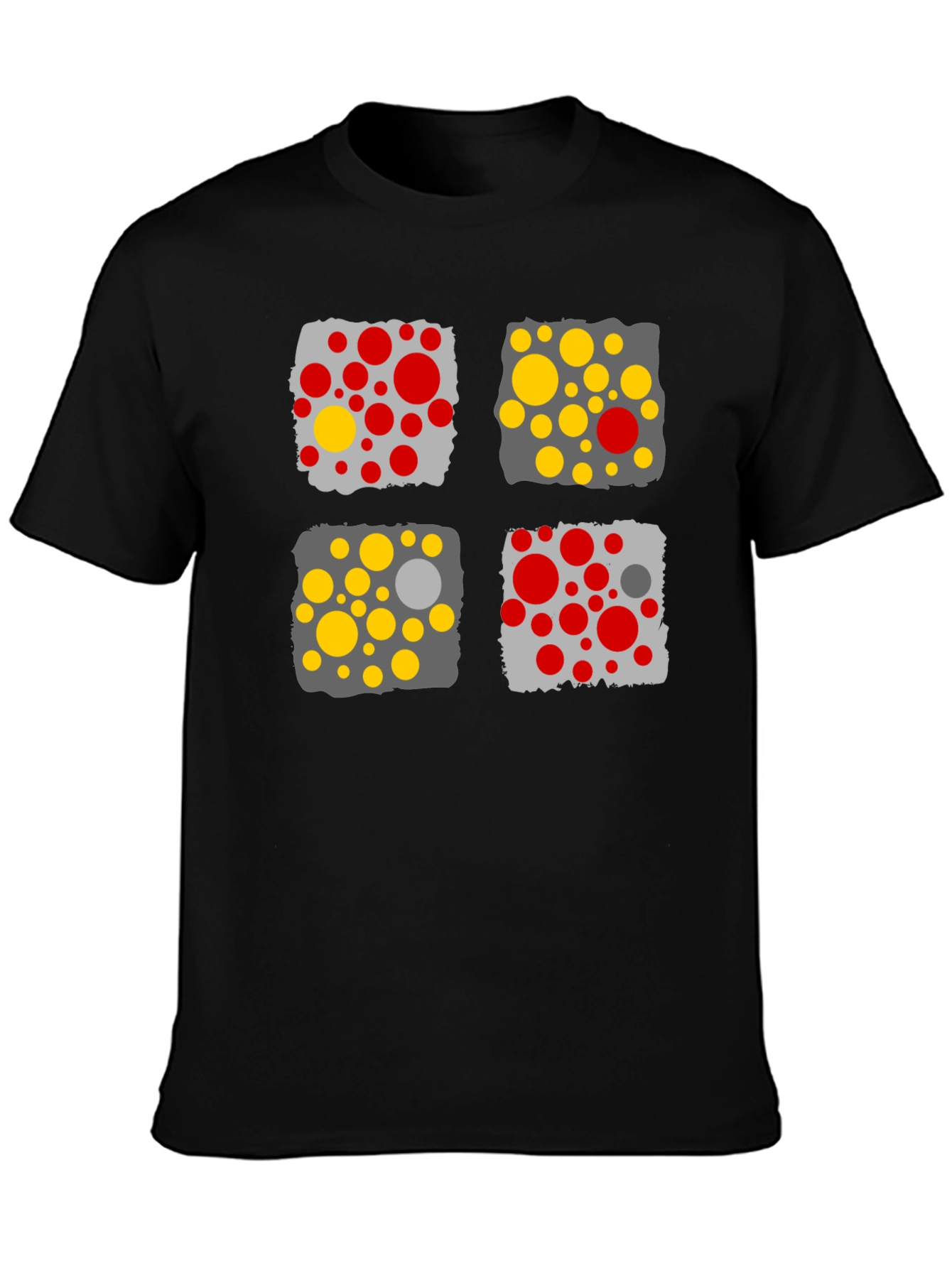 Modern Abstract Graphic Print Mens T-Shirt