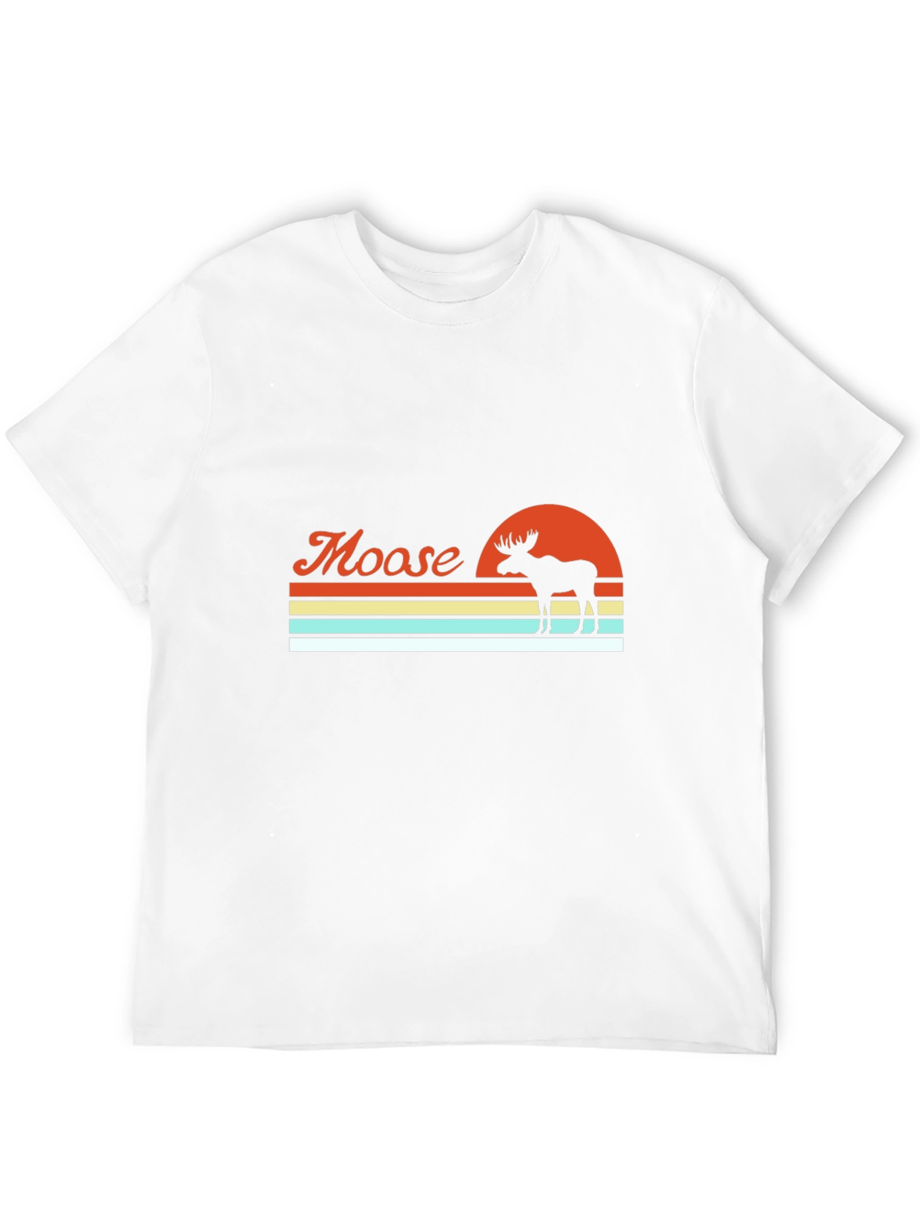 Moose Sunset T-Shirt - Retro Graphic Tee
