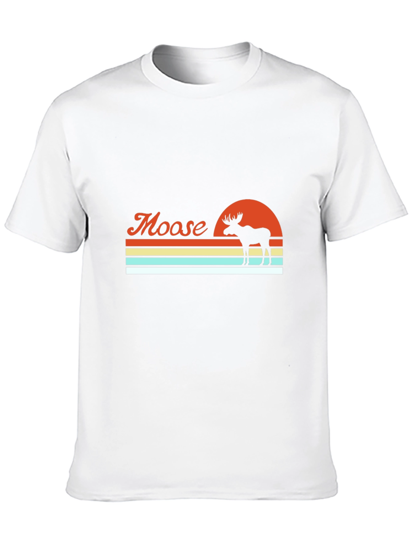 Moose Sunset T-Shirt - Retro Graphic Tee