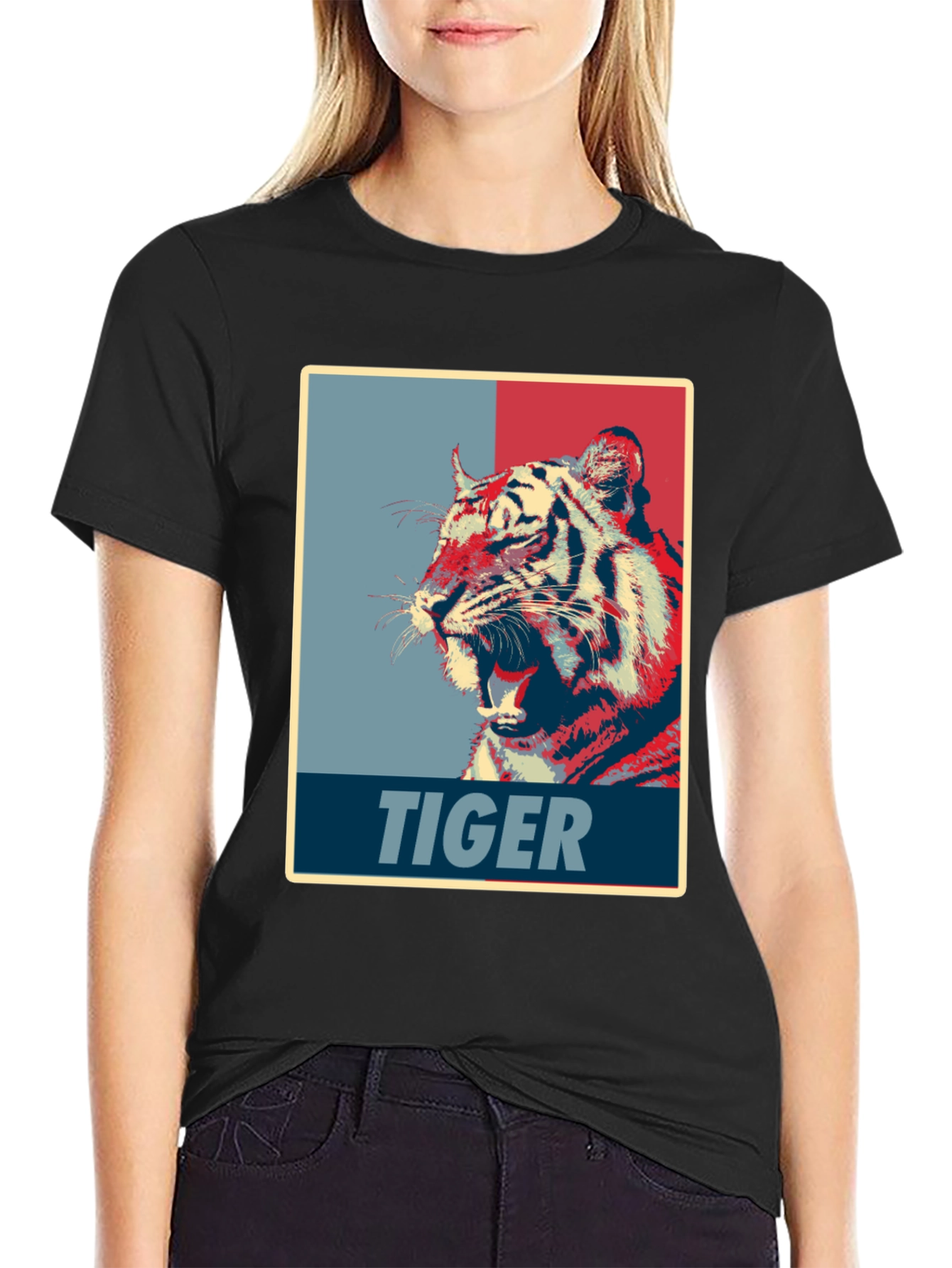 Tiger Graphic Tee - Bold Animal Print Shirt