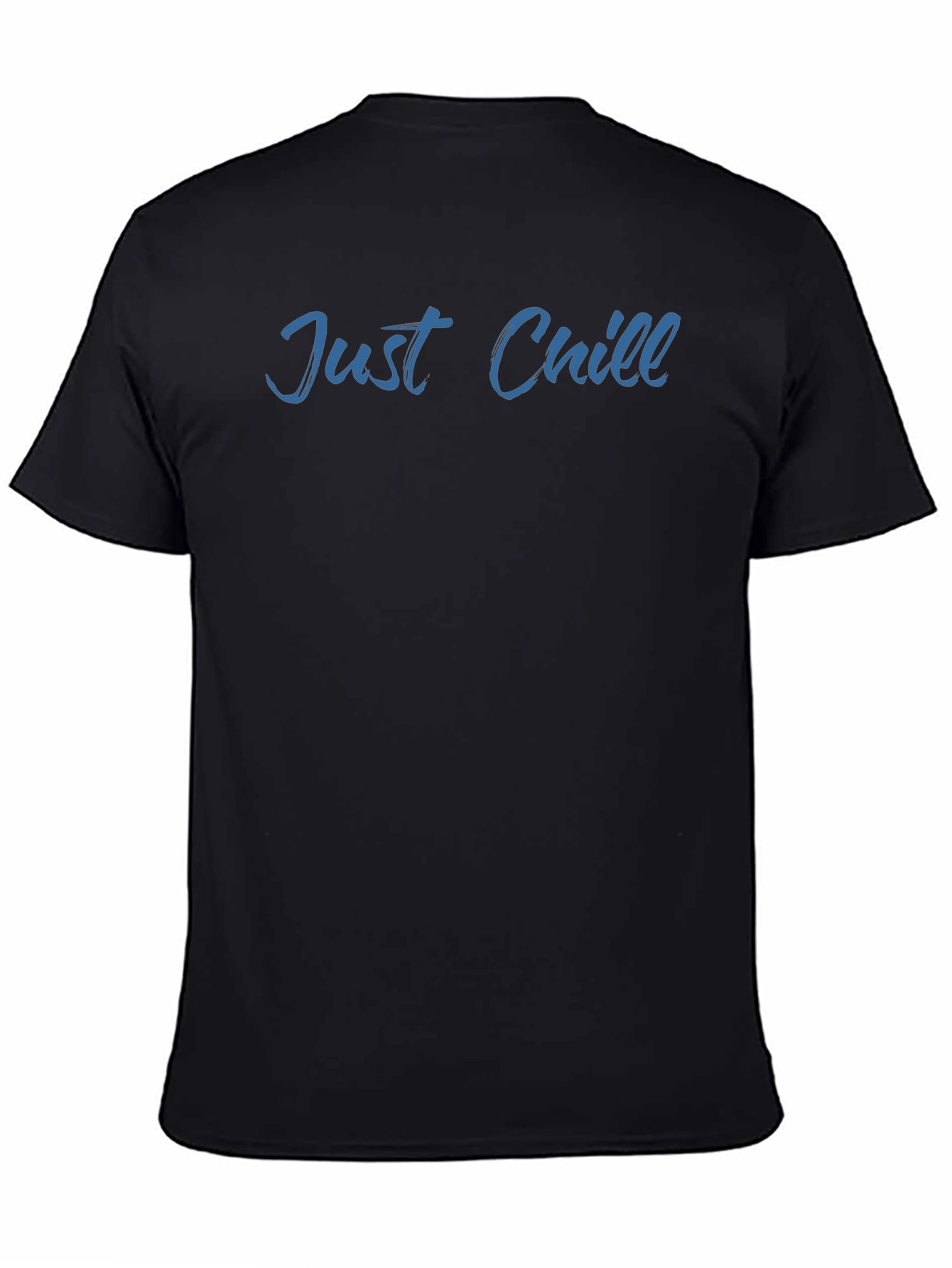 Just Chill Mens Black Graphic T-Shirt