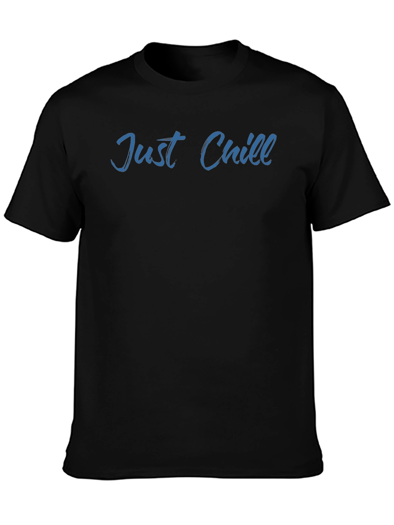 Just Chill Mens Black Graphic T-Shirt