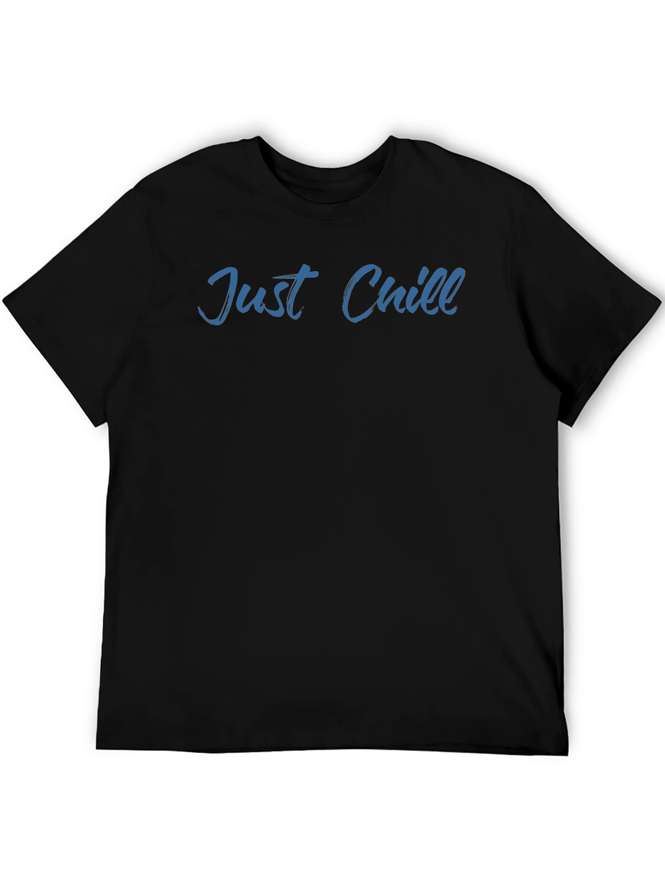 Just Chill Mens Black Graphic T-Shirt