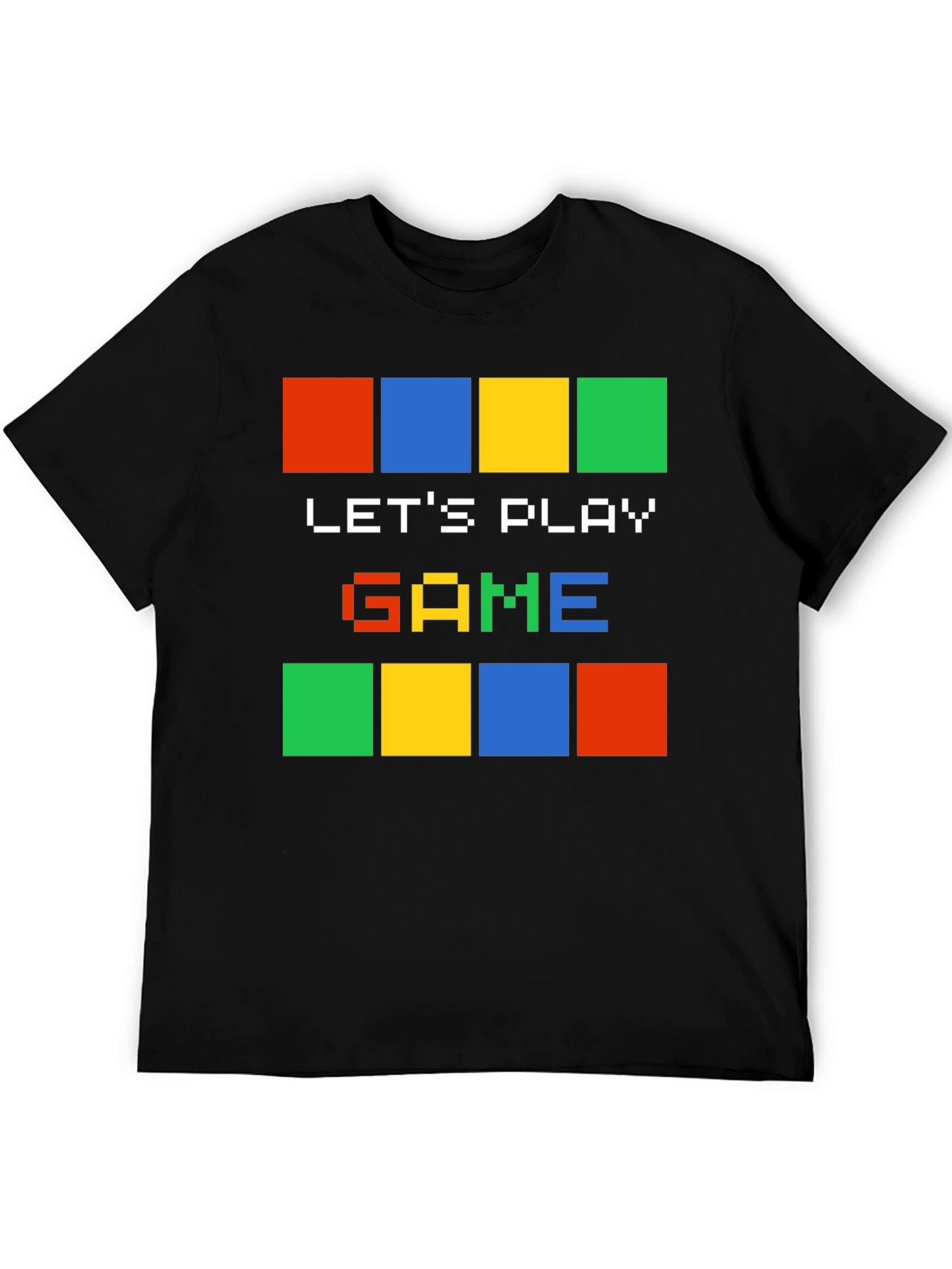 Lets Play Game Pixel Art Graphic T-Shirt