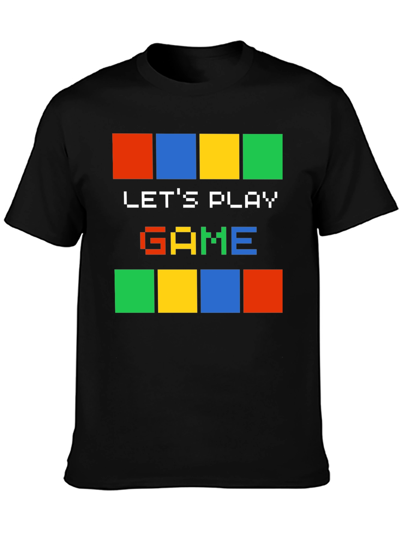 Lets Play Game Pixel Art Graphic T-Shirt