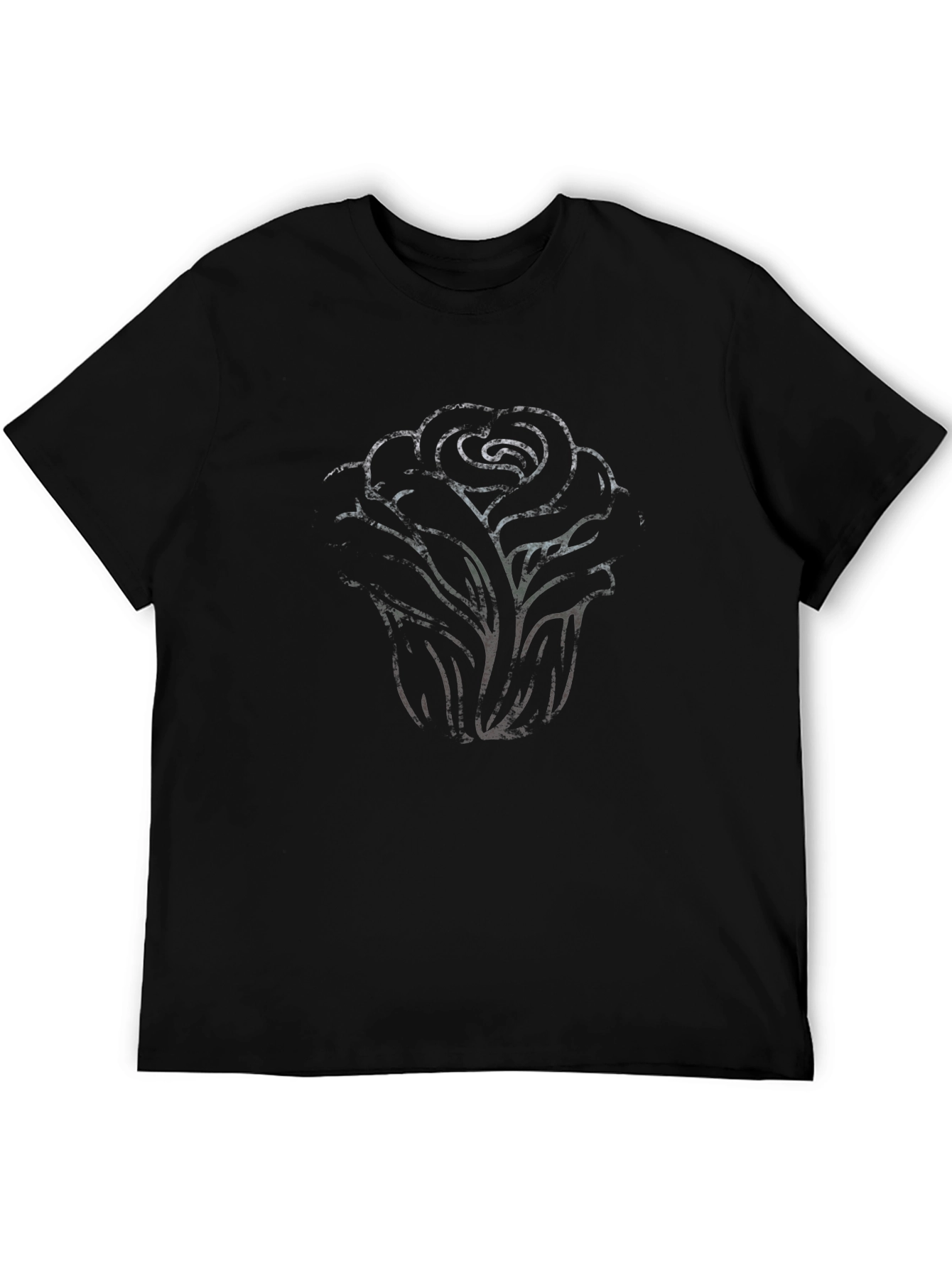 Black Rose Graphic Tee - Mens Short Sleeve