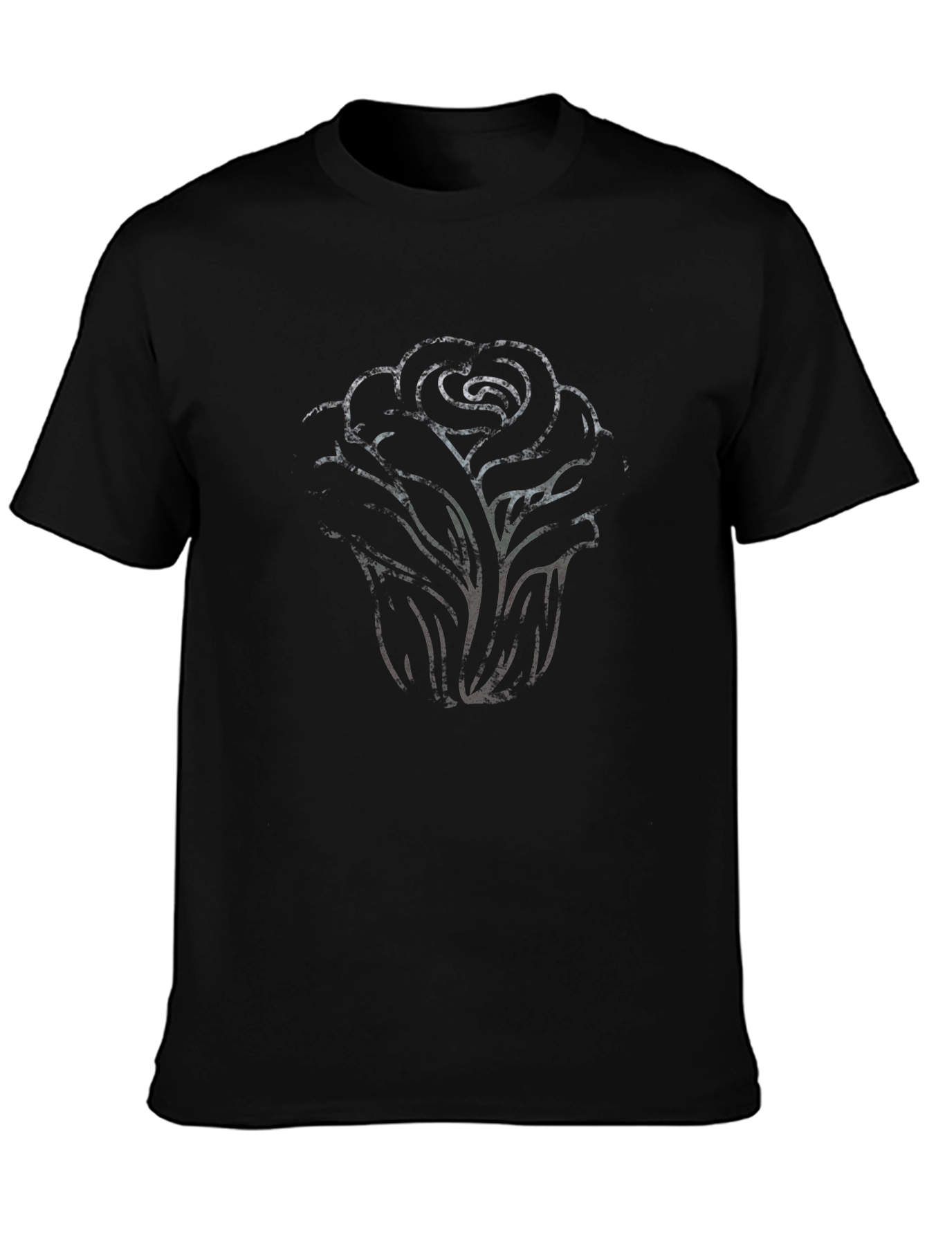Black Rose Graphic Tee - Mens Short Sleeve