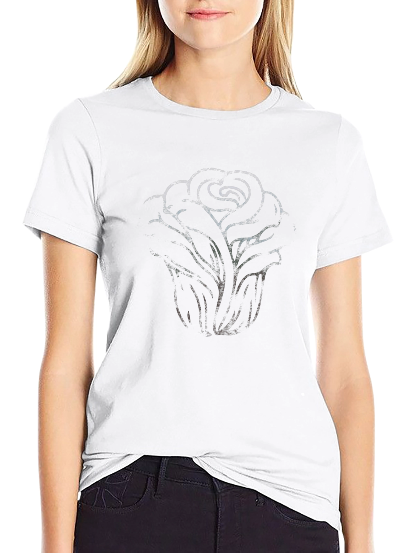 Black Rose Graphic Tee - Mens Short Sleeve
