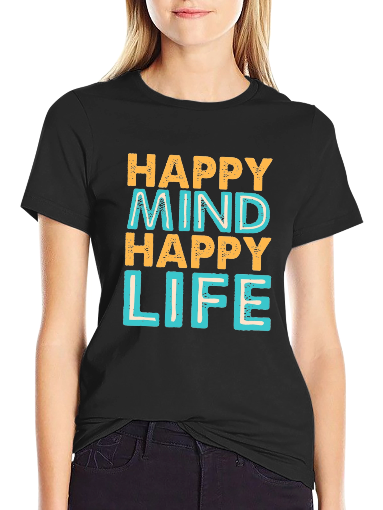 Happy Mind Happy Life Graphic Tee