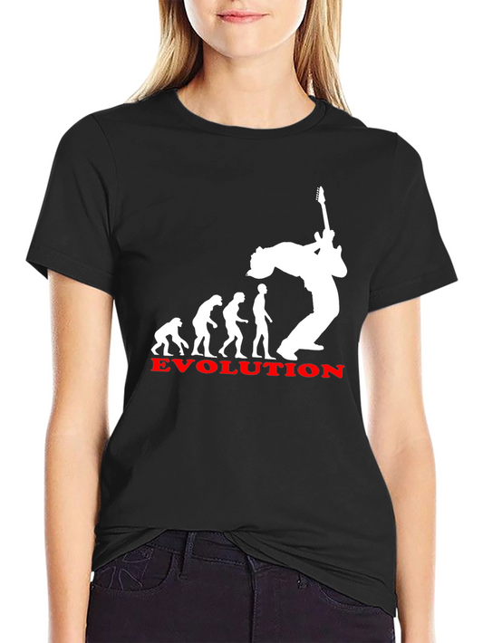 Evolution of Rock T-Shirt - Black Cotton Tee