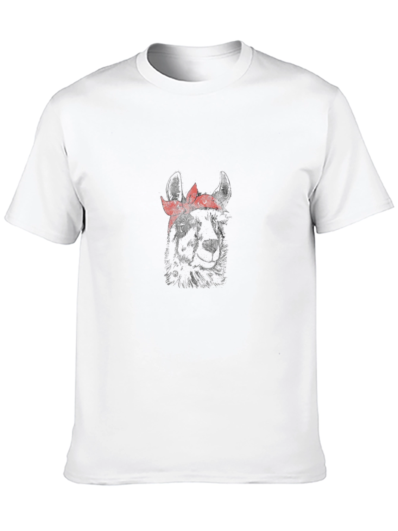 Llama Bandana Graphic Tee - Cool Casual T-Shirt