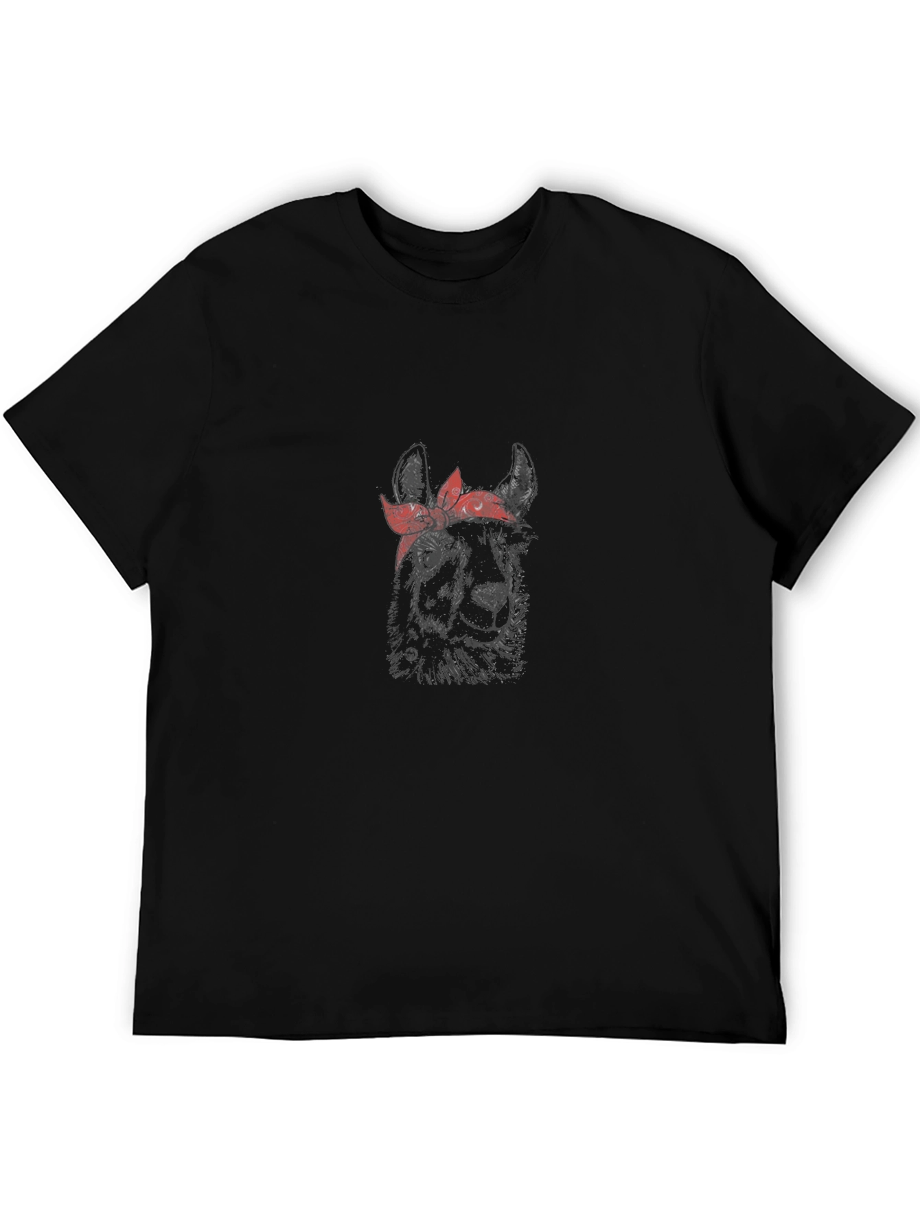 Llama Bandana Graphic Tee - Cool Casual T-Shirt