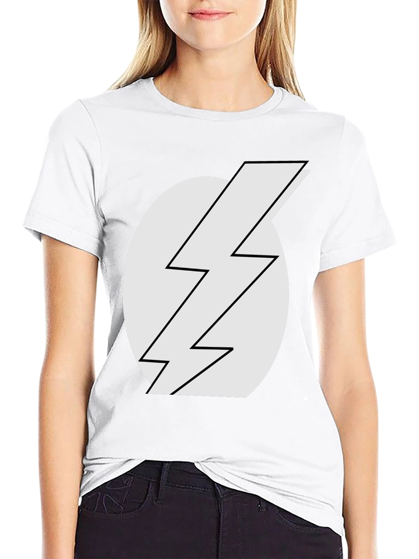 Lightning Bolt T-Shirt - Classic Black Tee