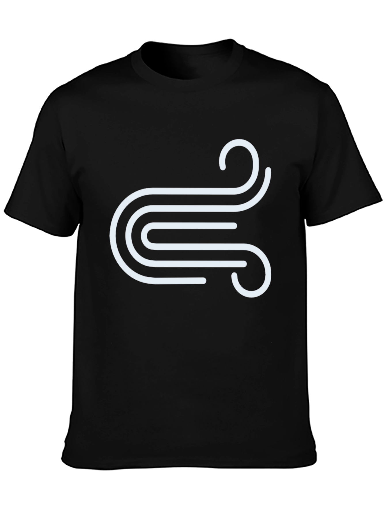 Abstract Swirl Graphic Tee - Stylish Mens T-Shirt